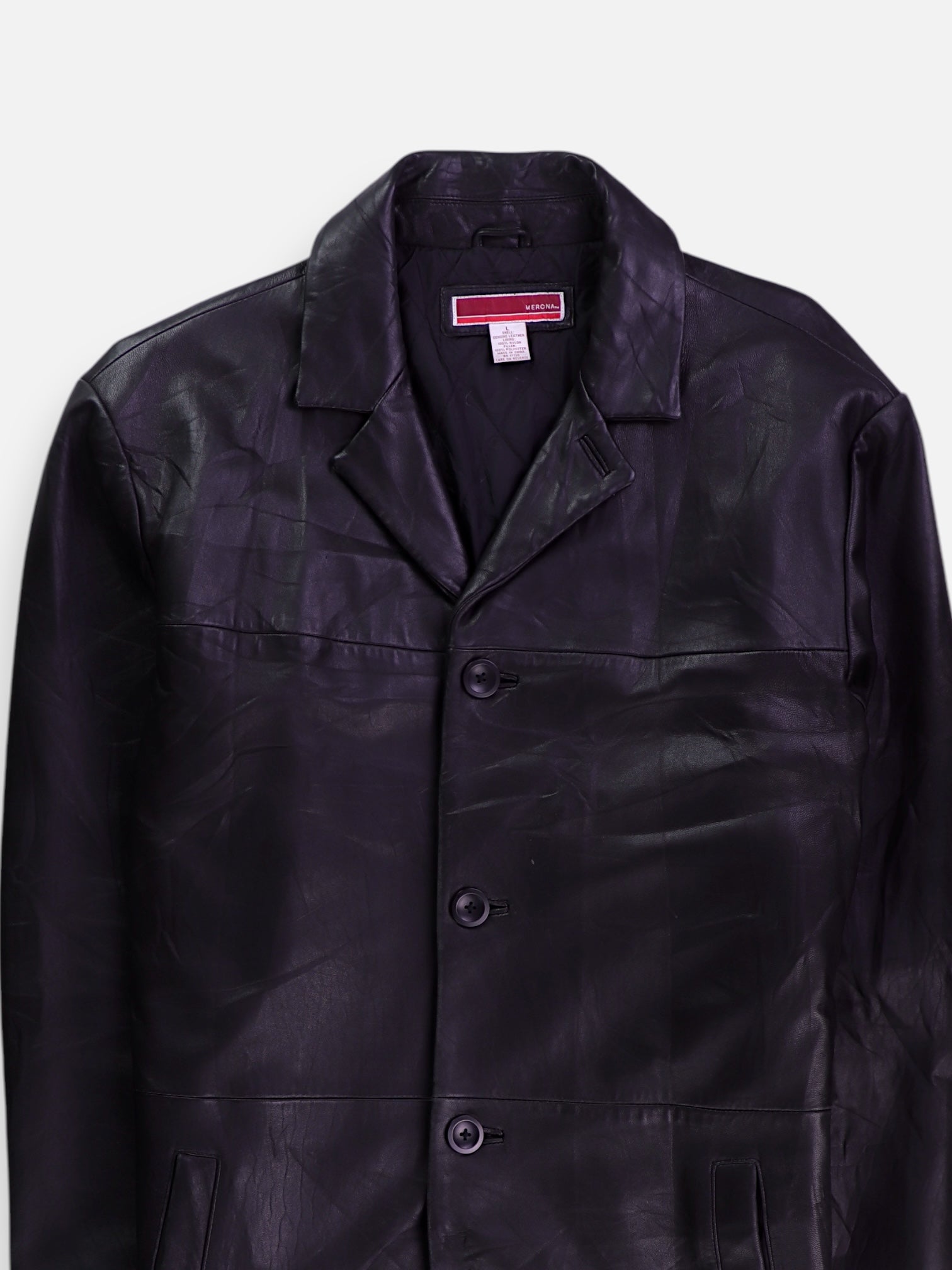 MERONA Chaqueta Casual Cuero - Hombre - Large