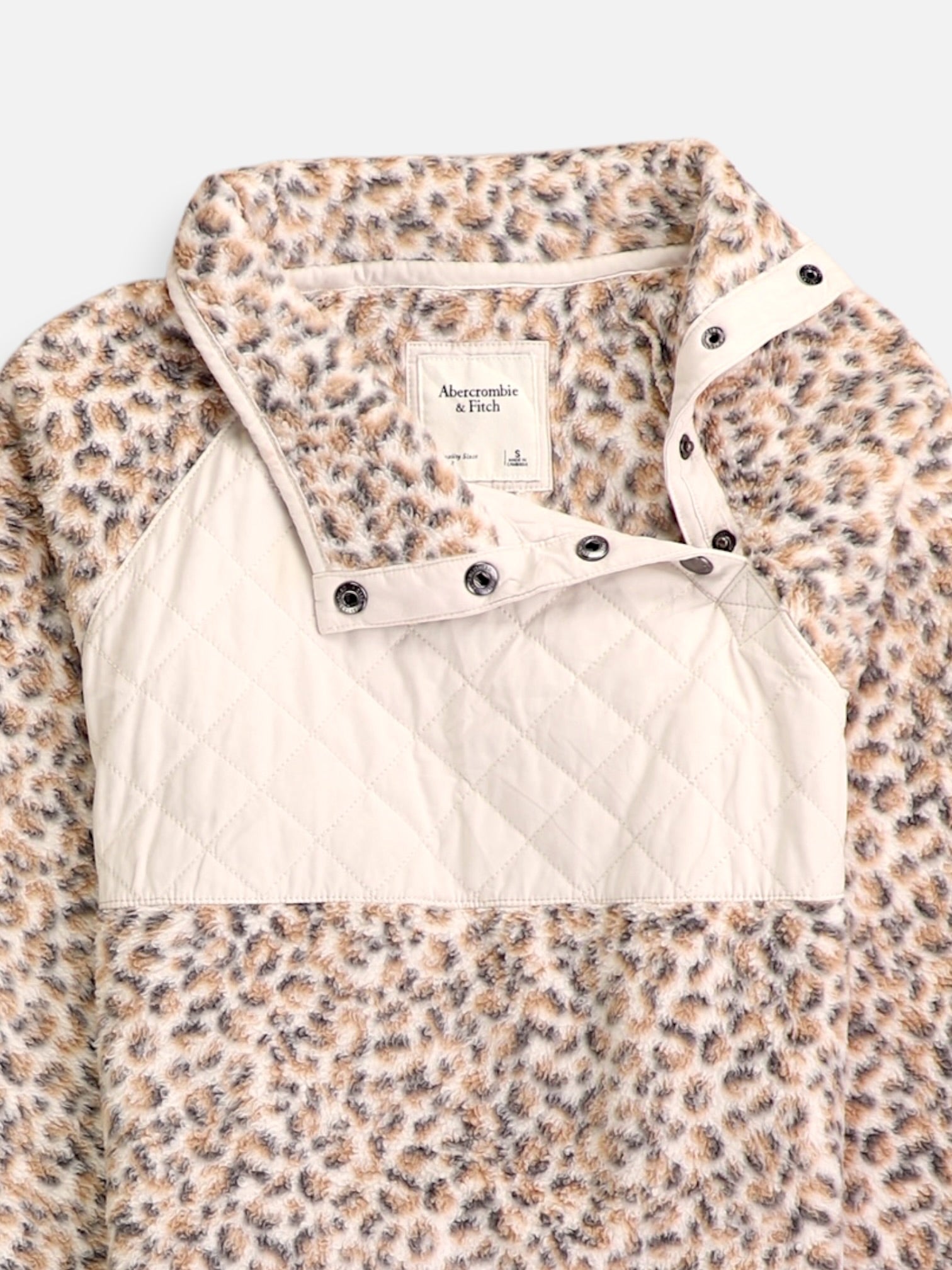 Abercrombie & Fitch Sueter Fleece Casual - Mujer - Small