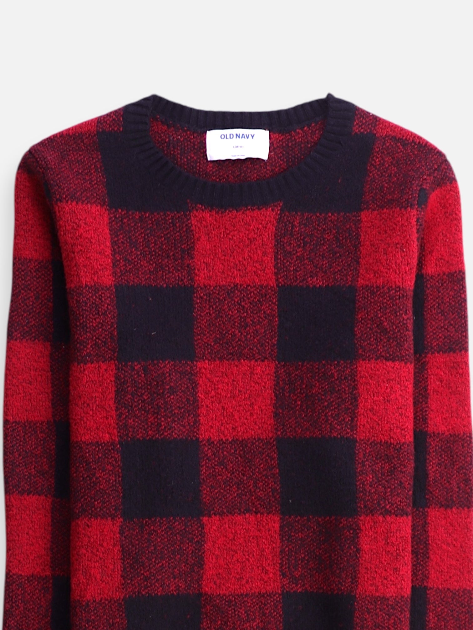 Old Navy Sueter Knit Color Block - Niño - Large - 10-12Y (Años)