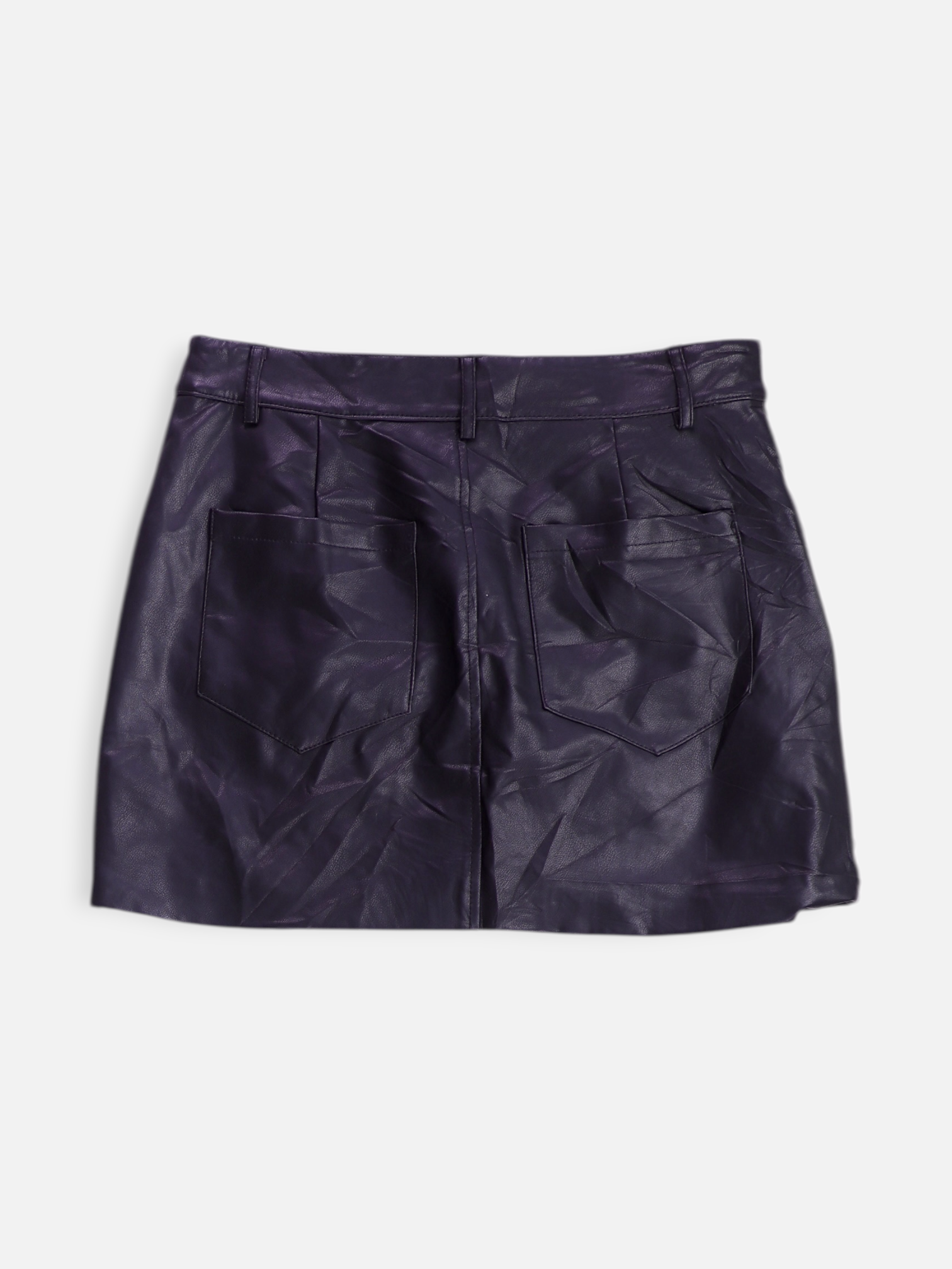 Forever 21 Falda Cuero - Mujer - Medium