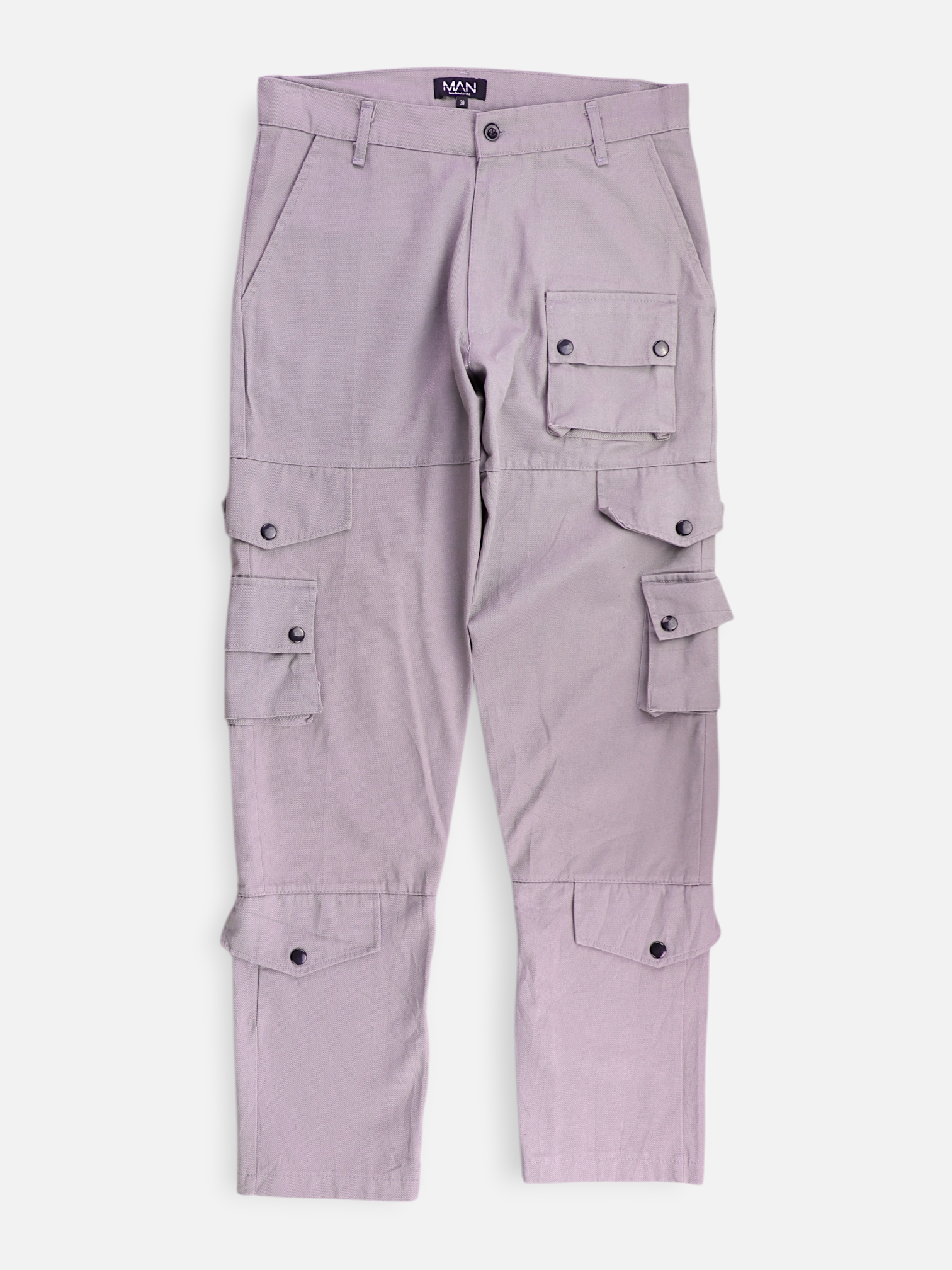 boohooman Pantalon Regular Fit Cargo - Hombre - 30'