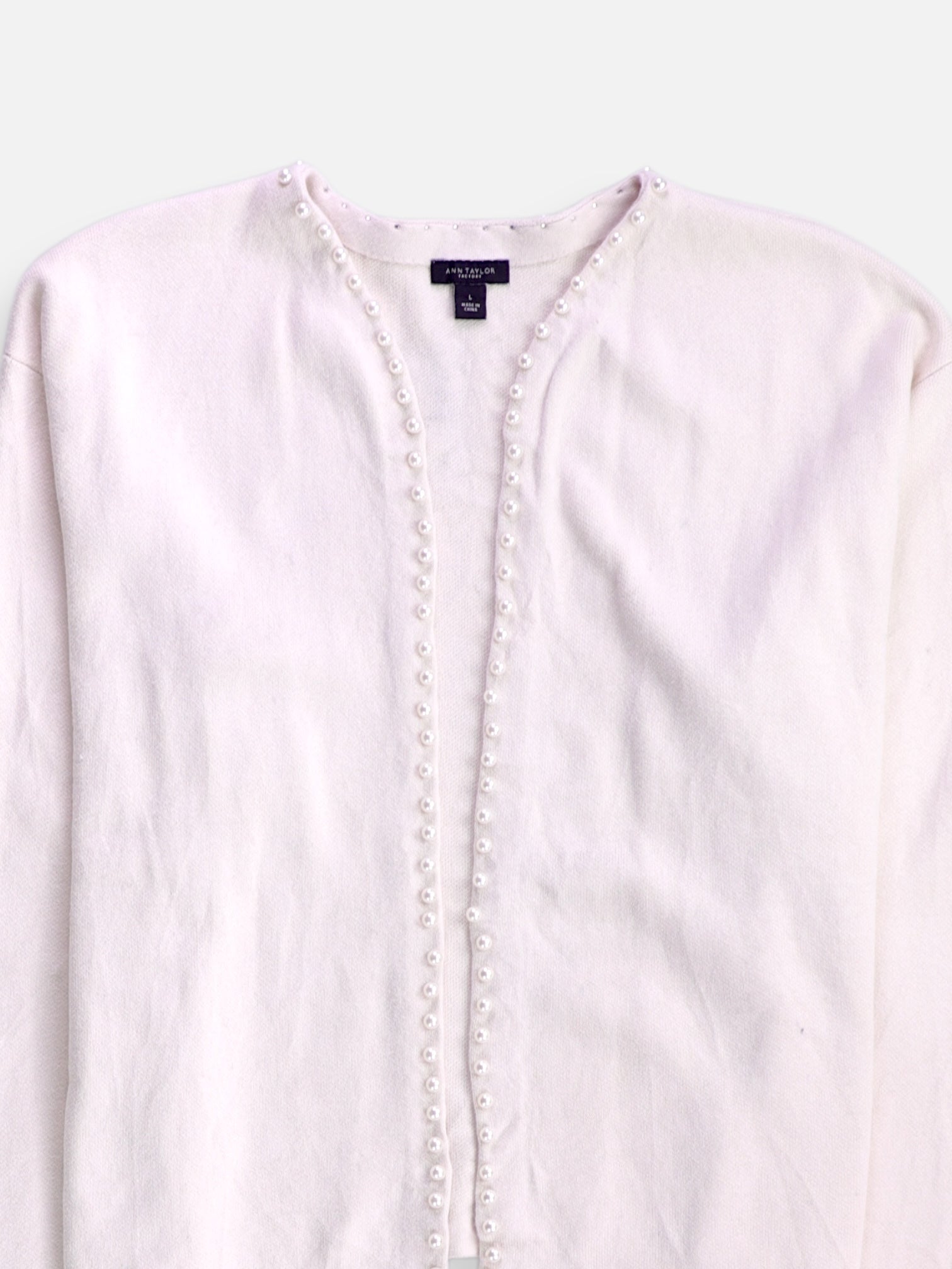 ANN TAYLOR Sueter Cardigan Casual - Mujer - Large