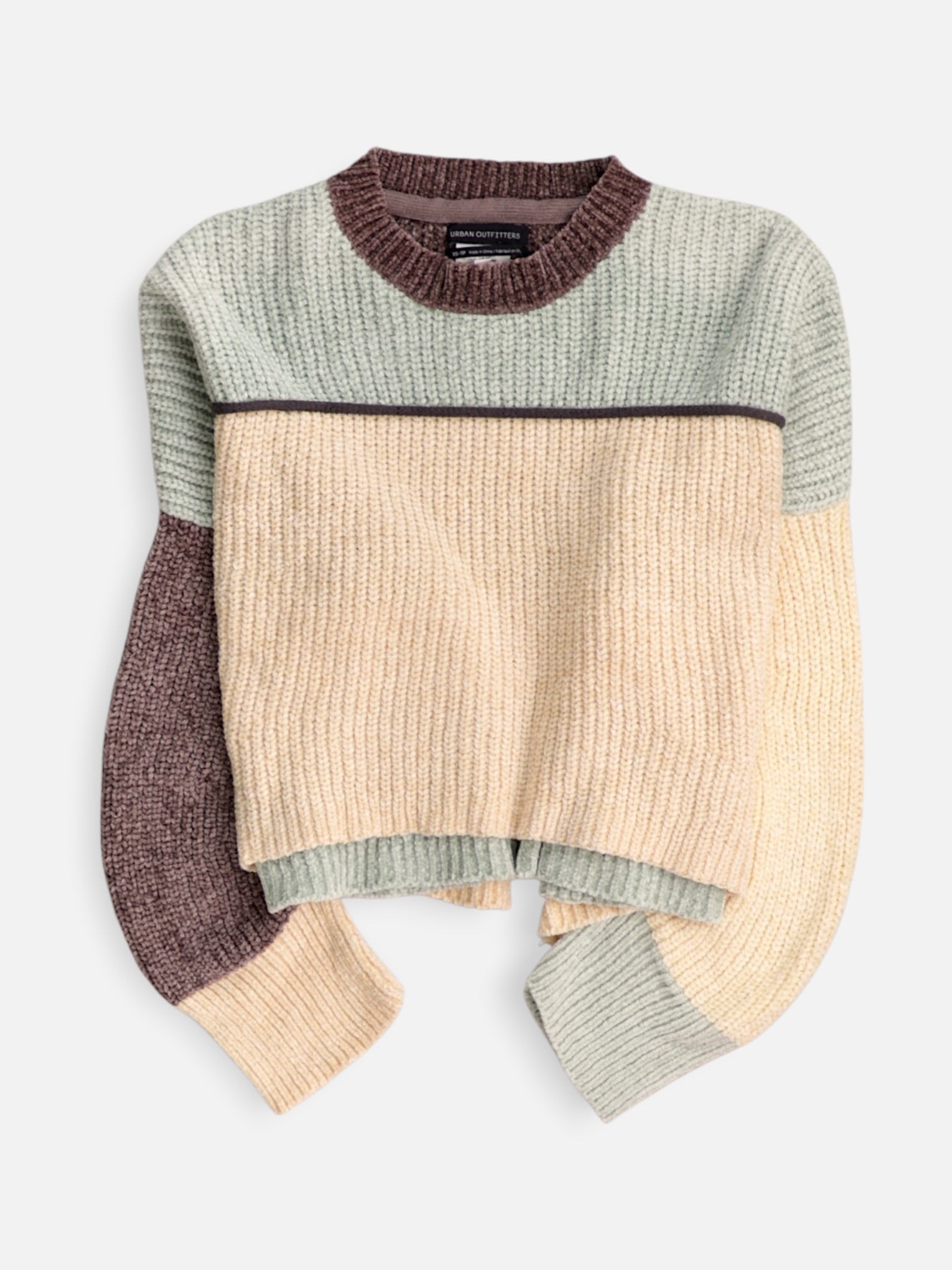 URBAN OUTFITTERS Sueter Knit Color Block - Mujer - XS