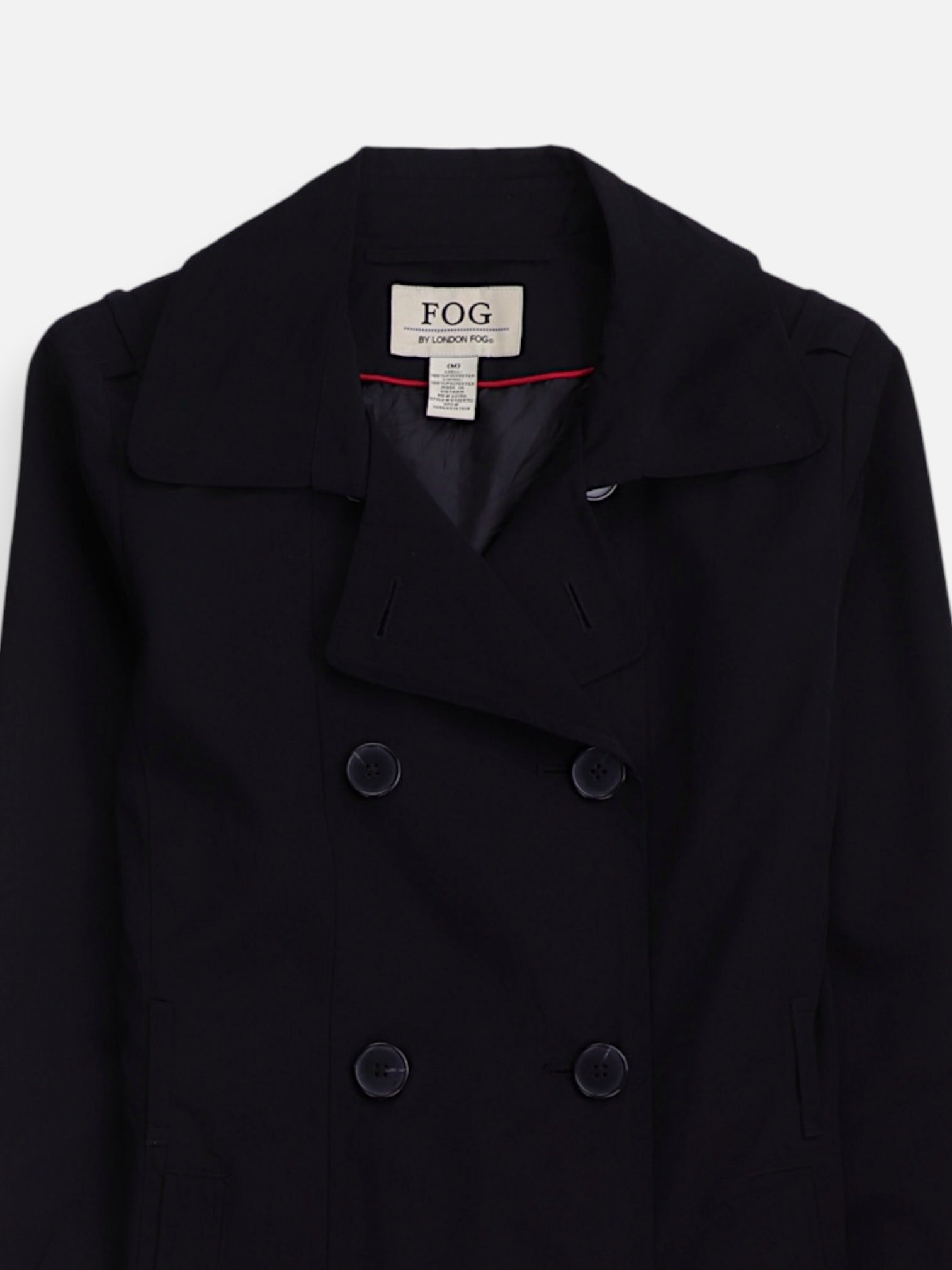 LONDON FOG Abrigo Donble breasted trench Casual - Mujer - Medium