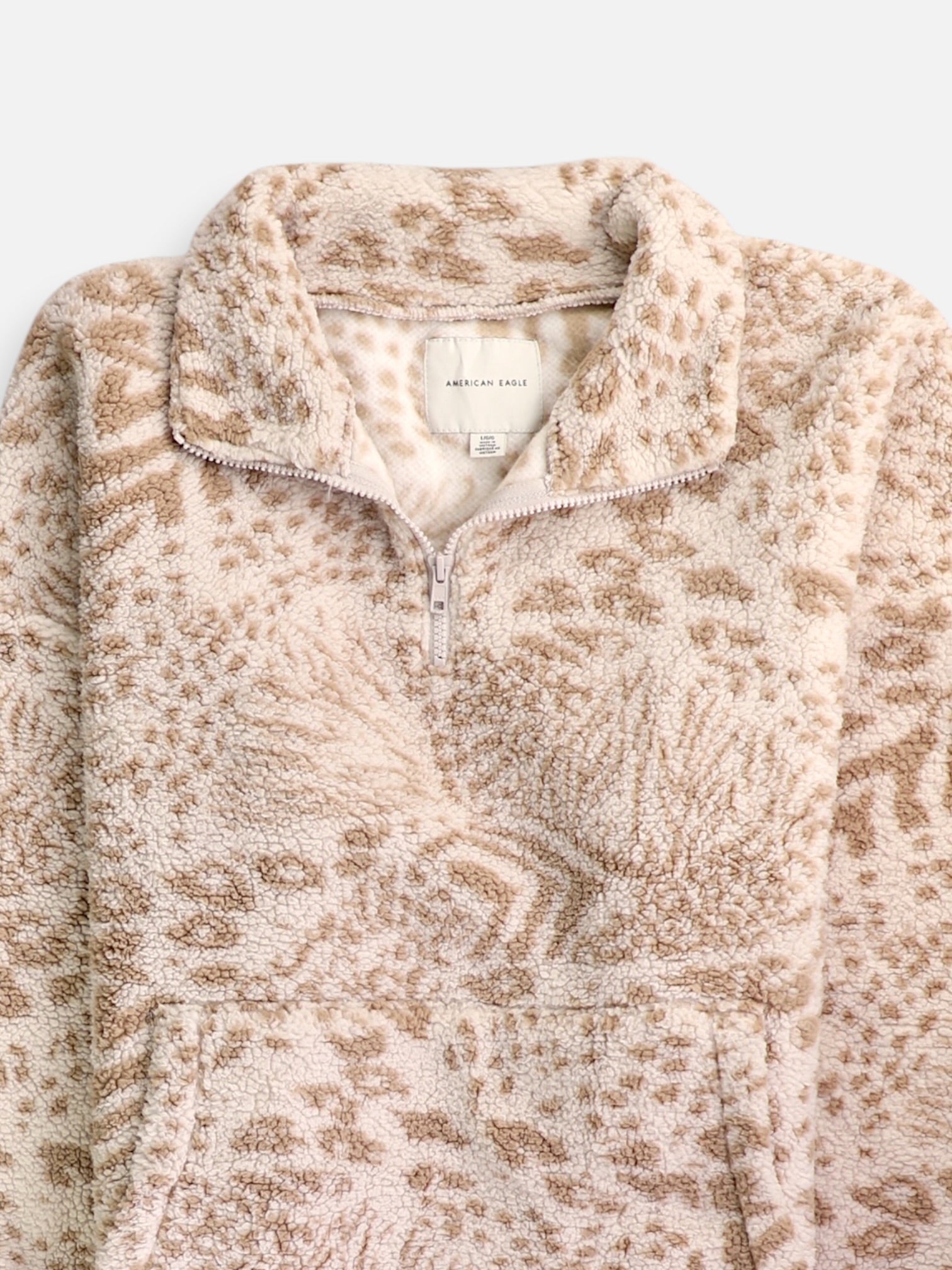 American Eagle Sueter Fleece Teddy - Mujer - Large