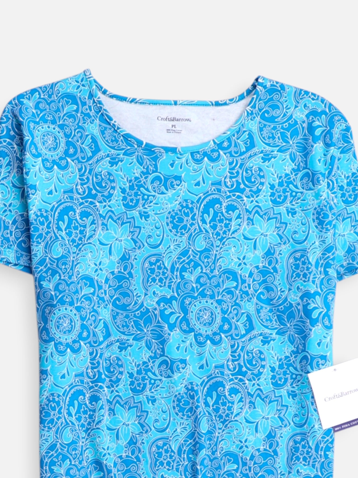 Croft & Barrow Camiseta Basic - Mujer - Petite L