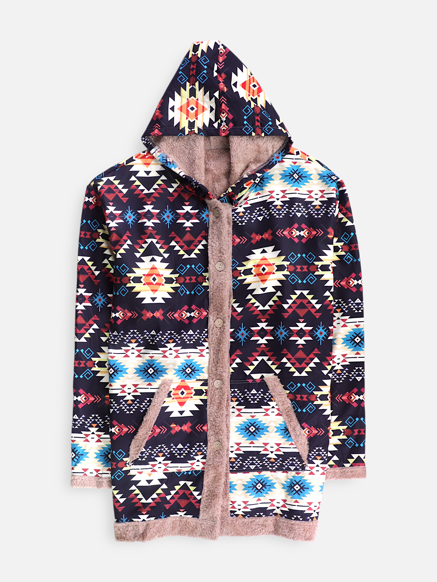 Sudadera Hoodie Color Block - Mujer - 4XL