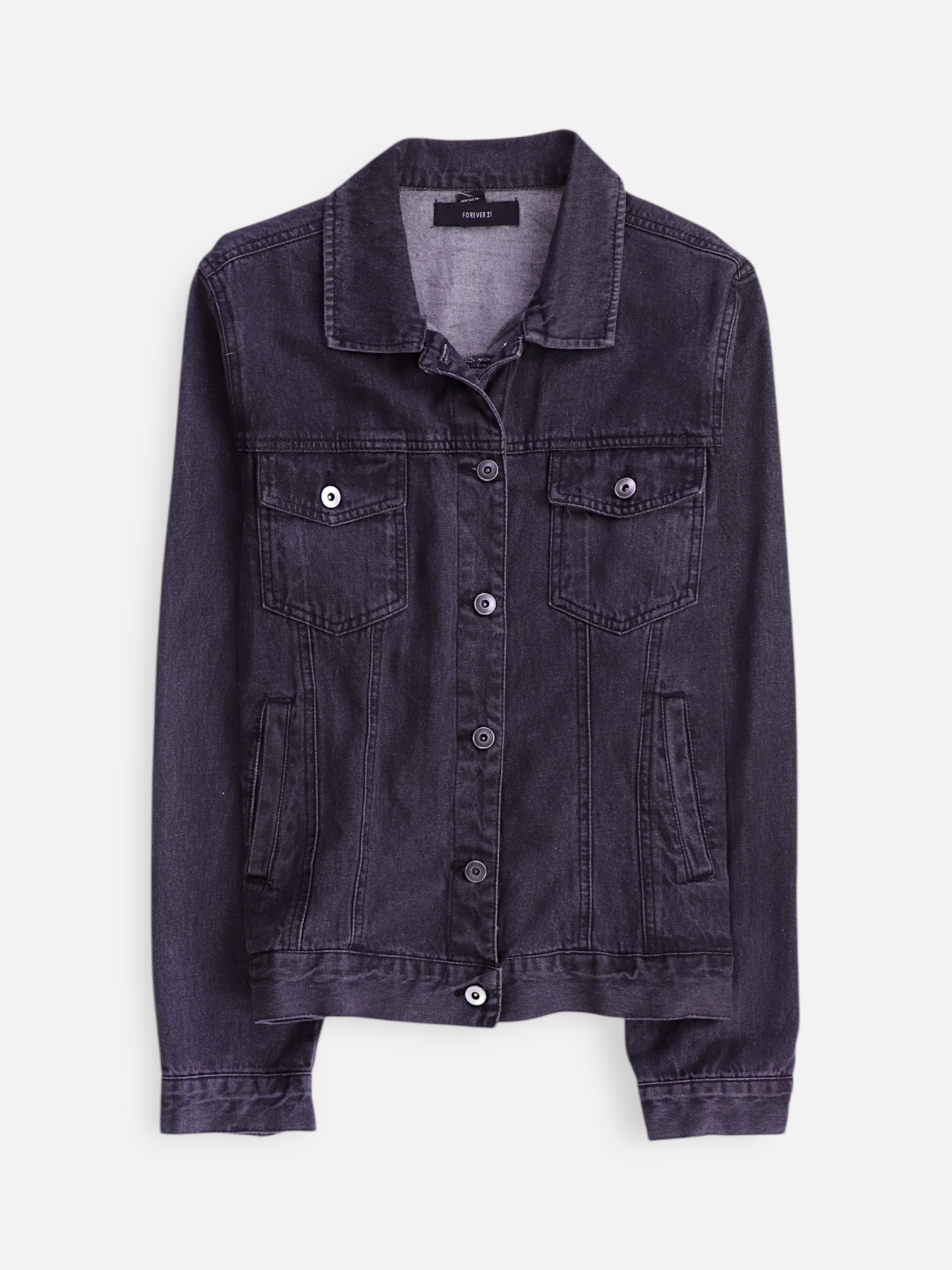 Forever 21 Chaqueta Casual Basic - Mujer - Large