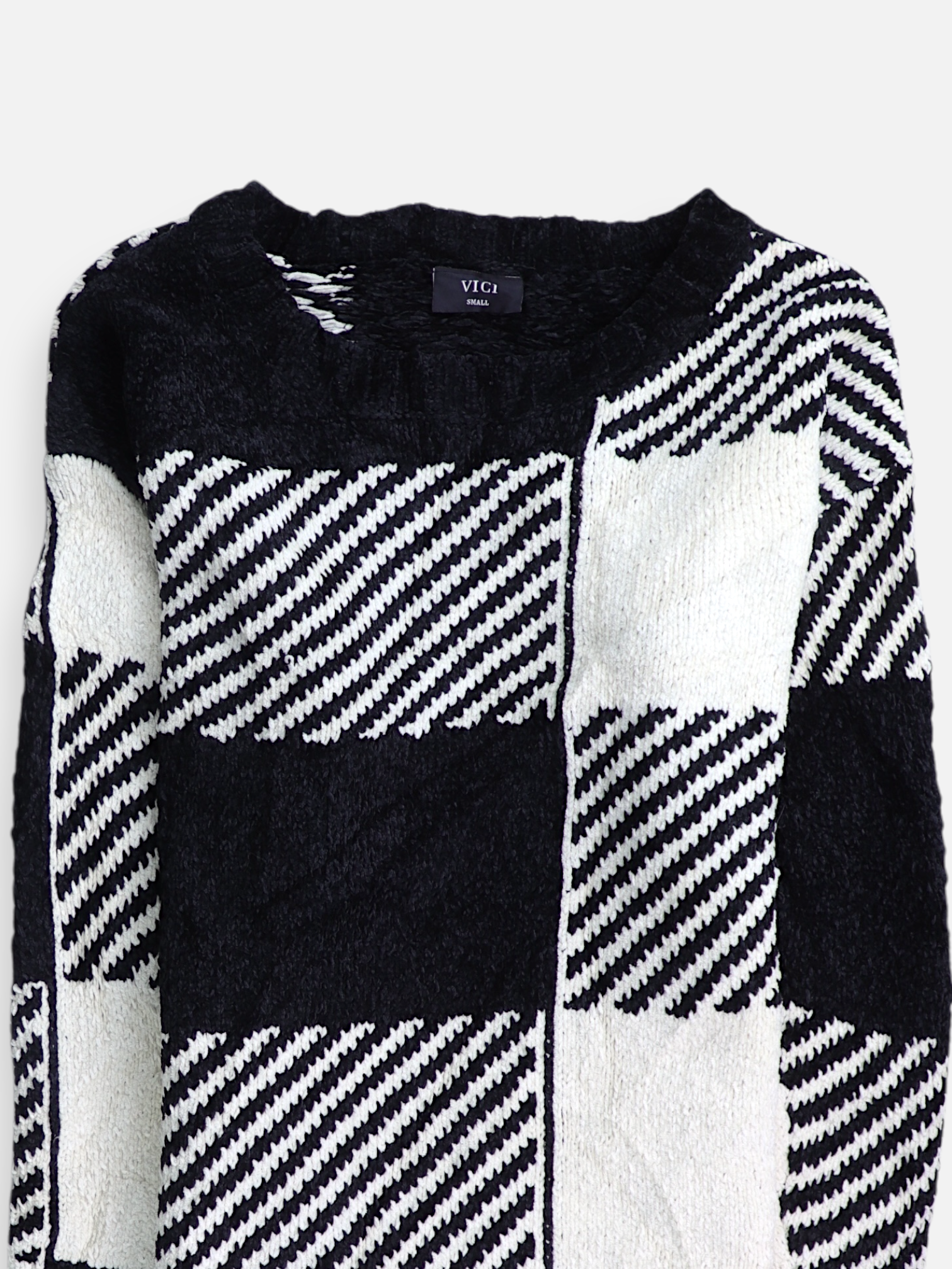 Sueter Knit Color Block - Mujer - Small