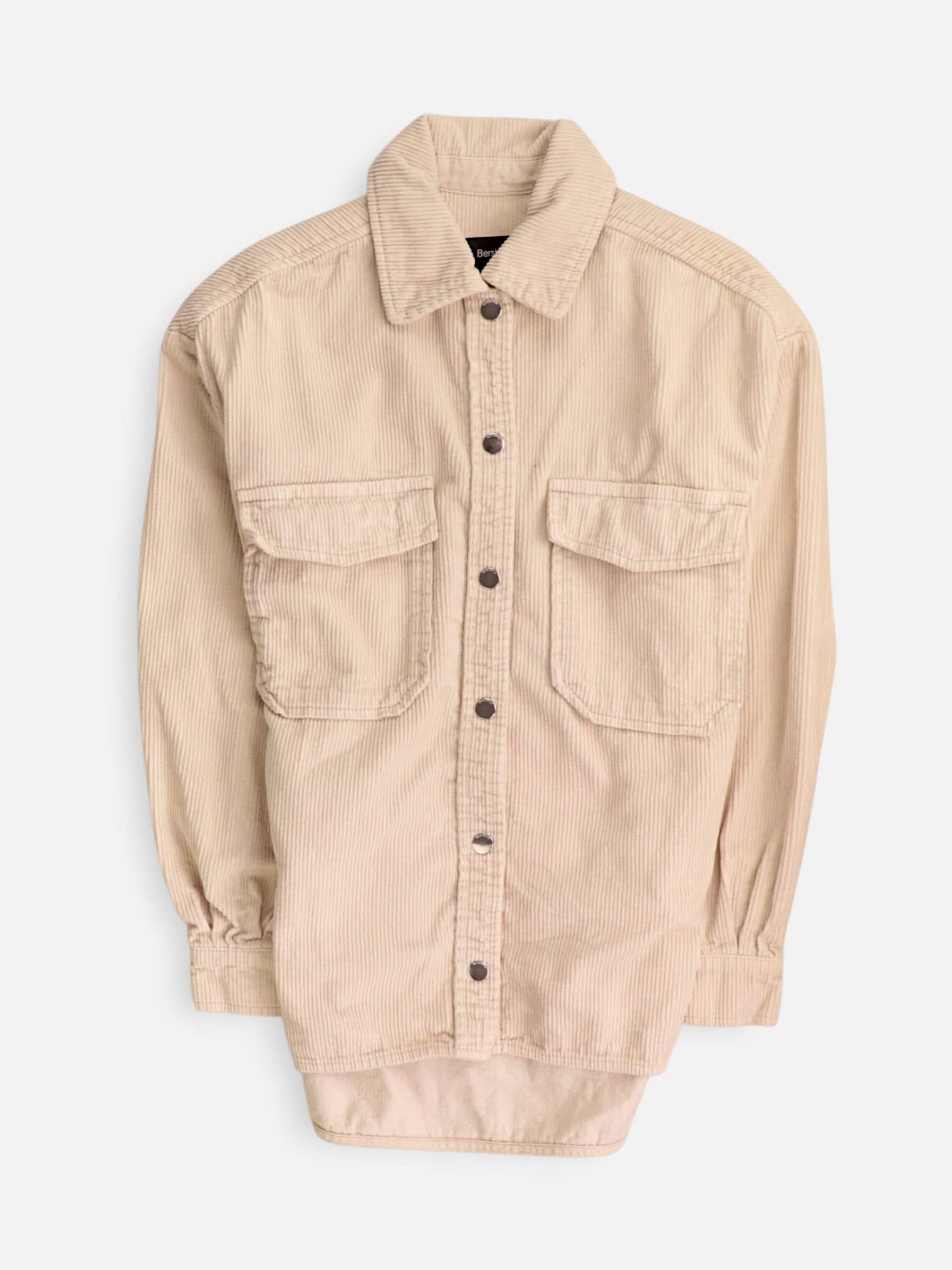Bershka Chaqueta Sobrecamisa Corduroy - Mujer - Small