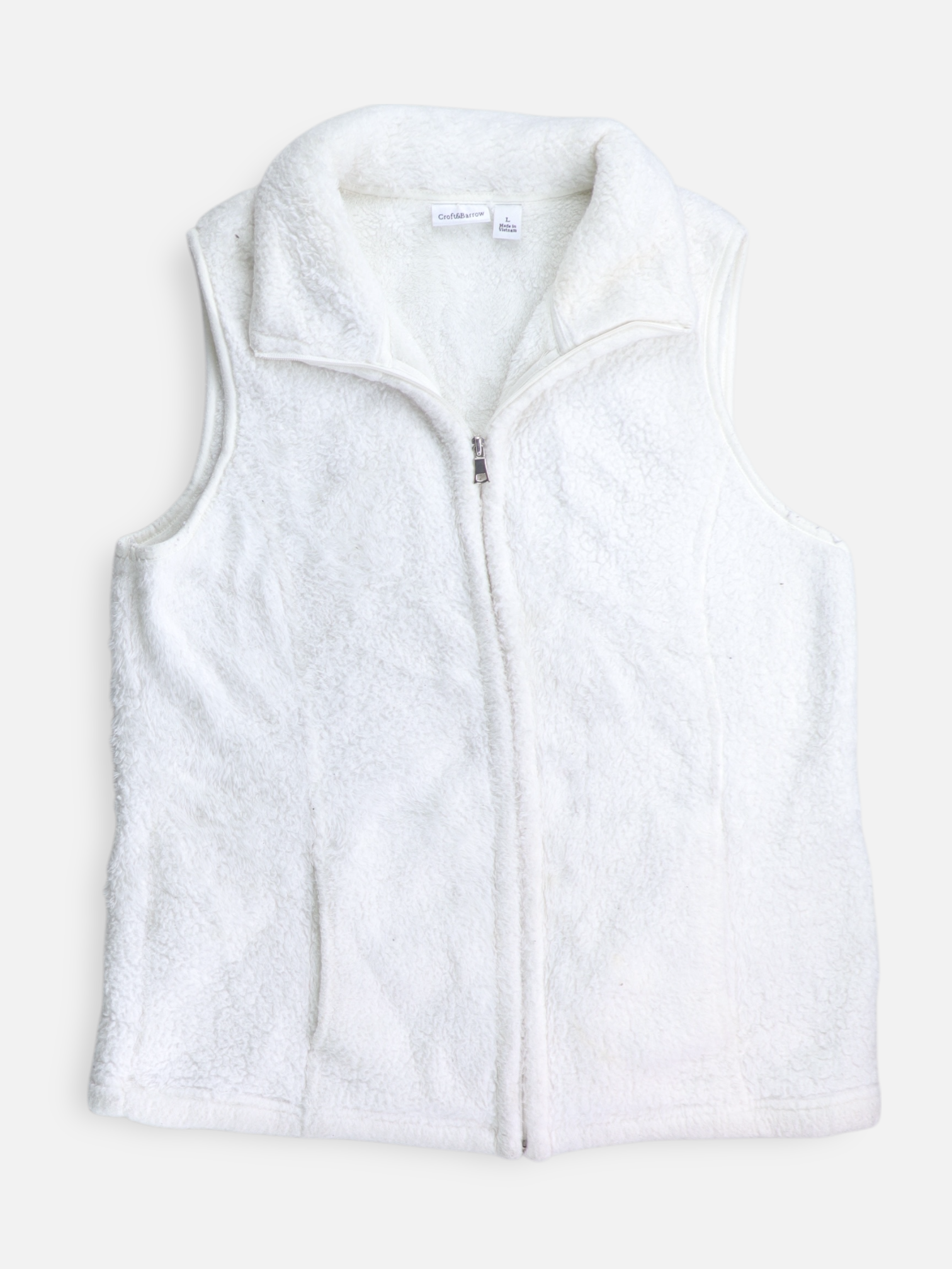Croft & Barrow Chaleco Teddy - Mujer - Large