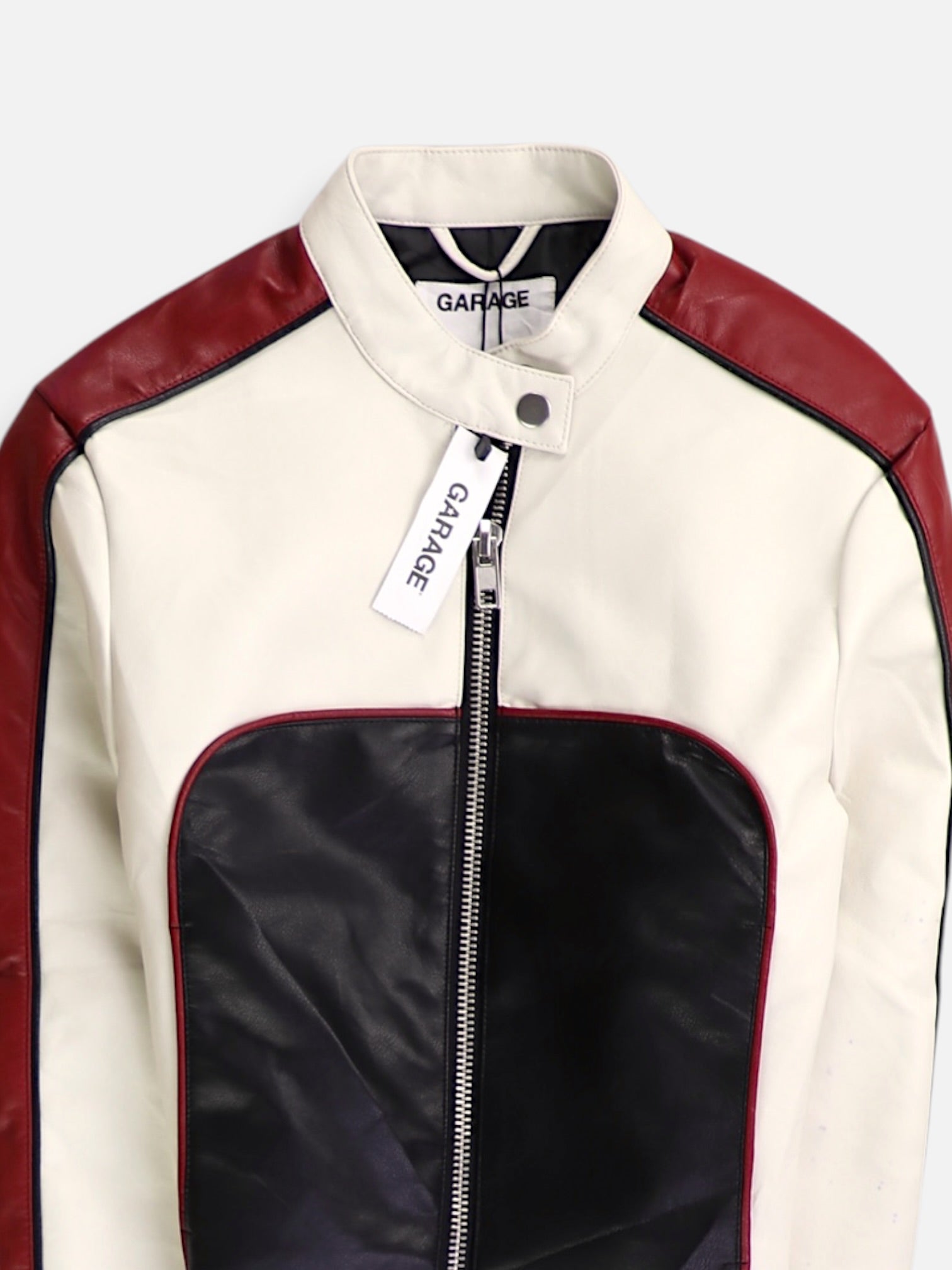 GARAGE Chaqueta Cuero Crop Top - Mujer - XS