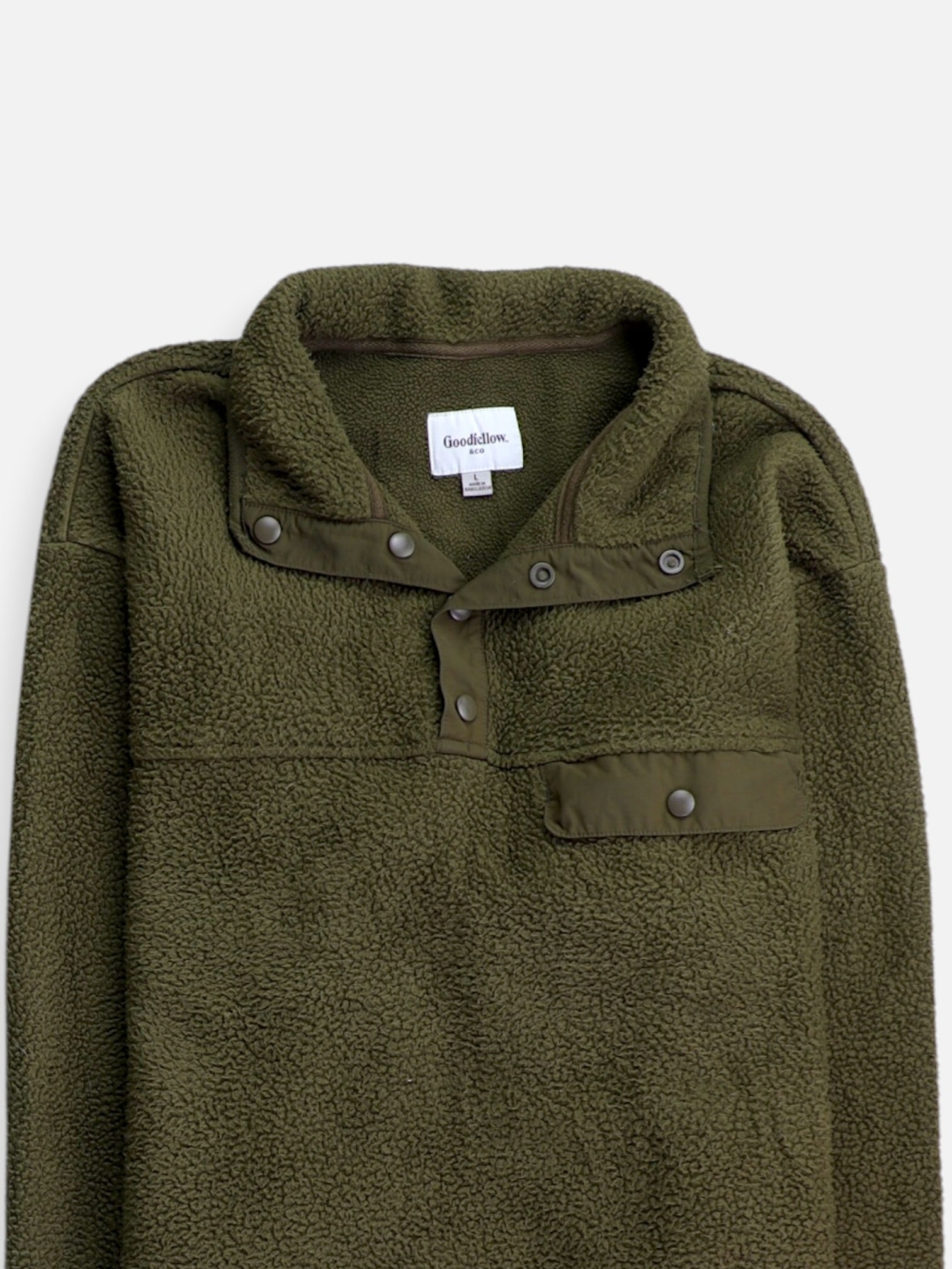 Goodiefellow Sueter Fleece Casual - Hombre - Large