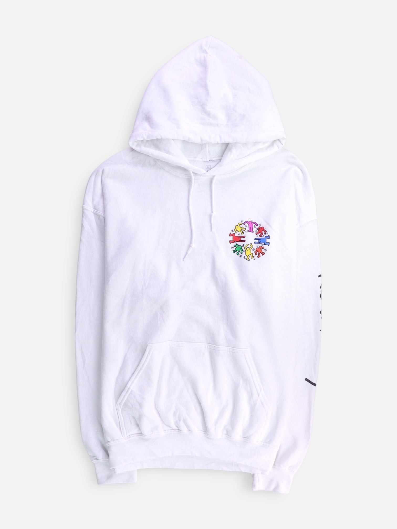 Keith Haring Sudadera Hoodie Animado - Hombre - Large