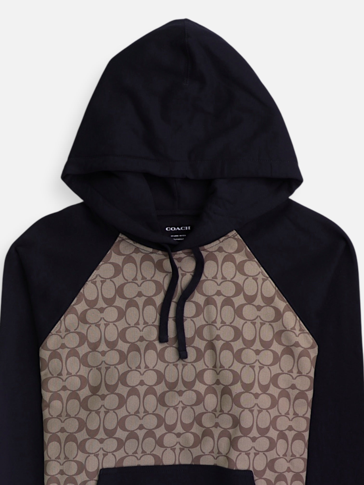 Coach Sudadera Hoodie Color Block - Hombre - 2XL