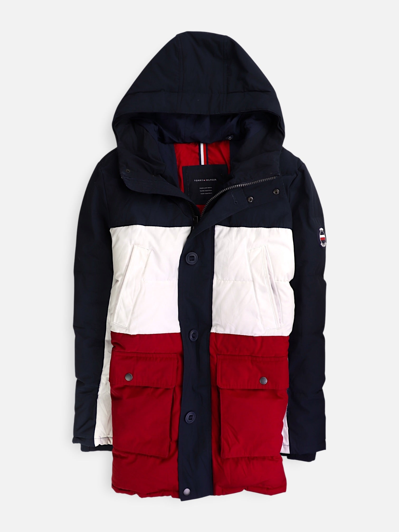 Tommy Hilfiger Chaqueta Puffer Color Block - Hombre - Medium