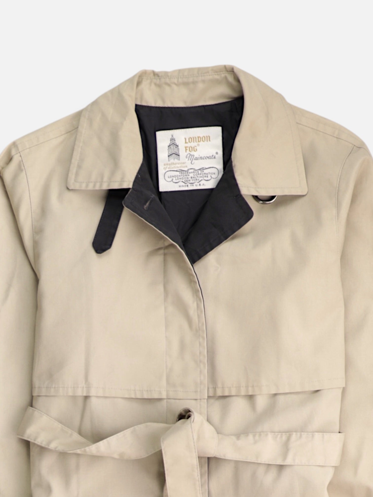 LONDON FOG Abrigo Trench Coat Casual - Mujer - 8R