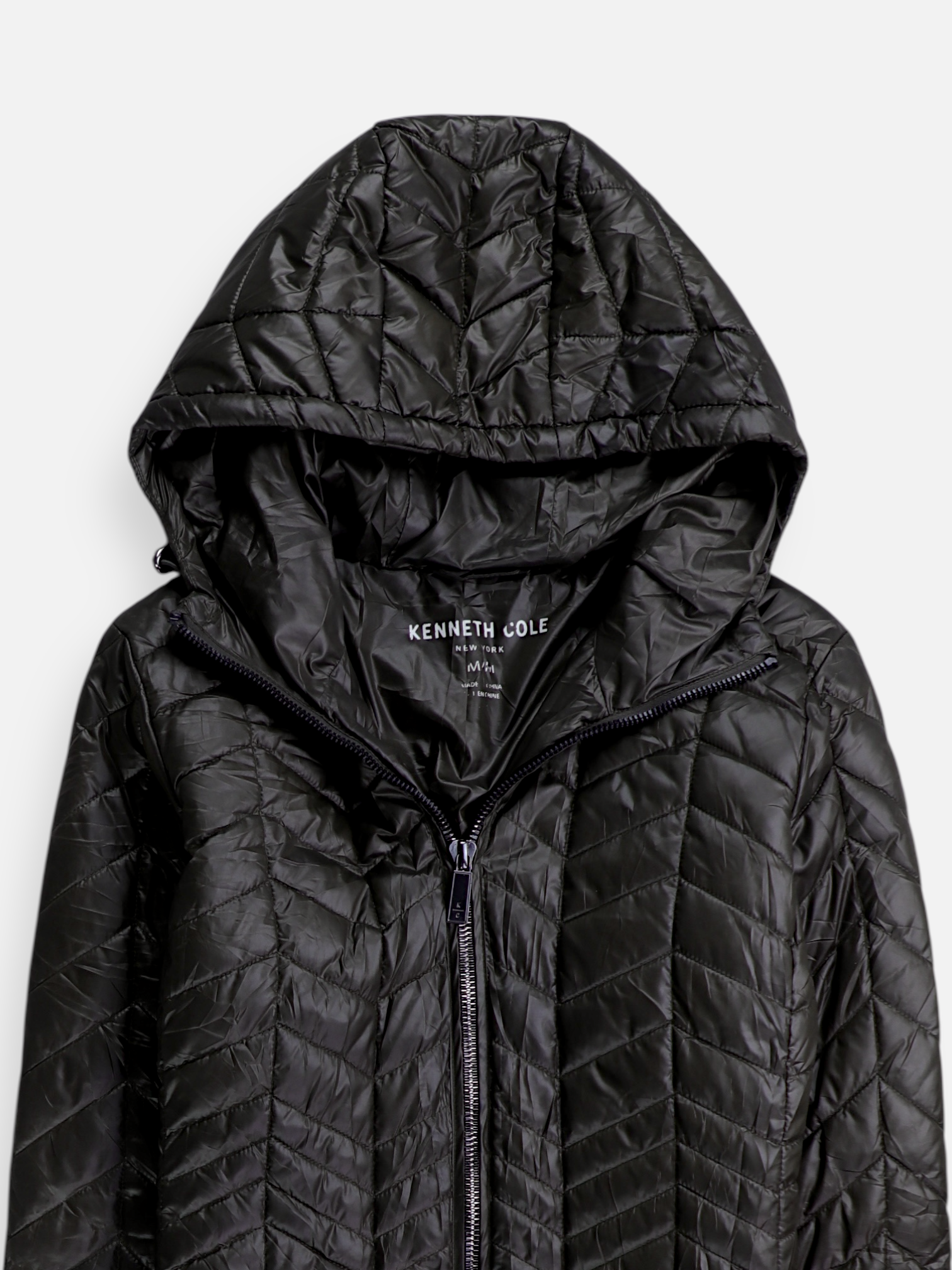 Kenneth Cole Abrigo Impermeable Puffer - Mujer - Medium