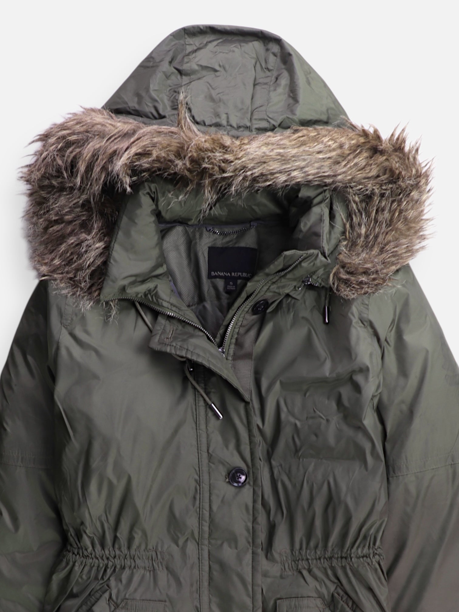 Banana Republic Abrigo Cazador Impermeable - Mujer - Small