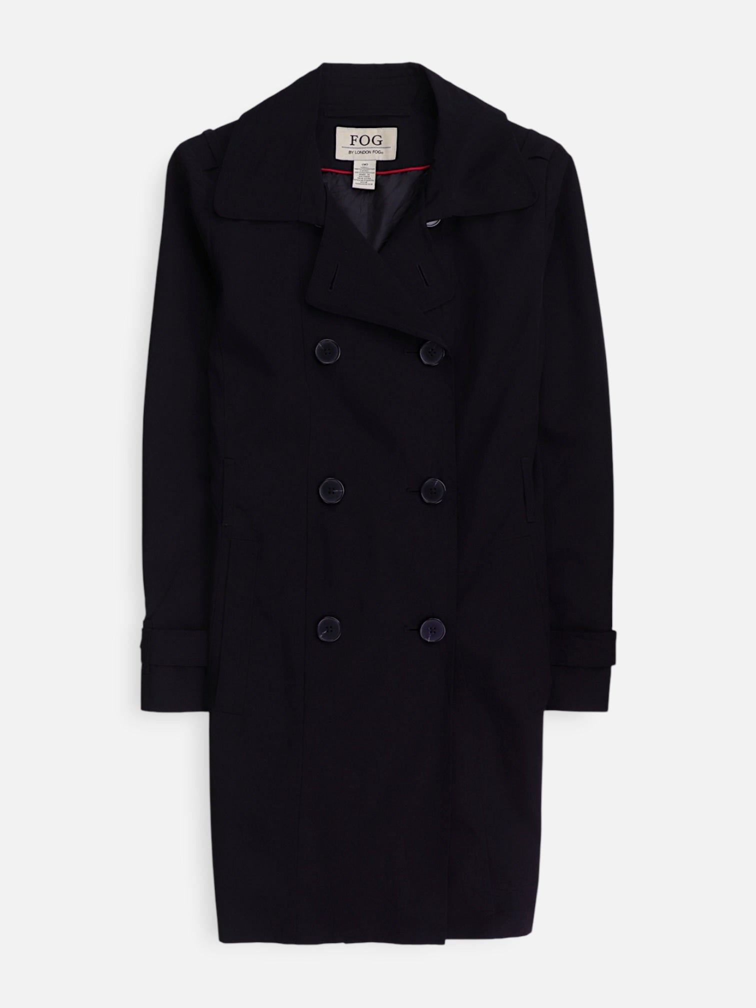 LONDON FOG Abrigo Donble breasted trench Casual - Mujer - Medium