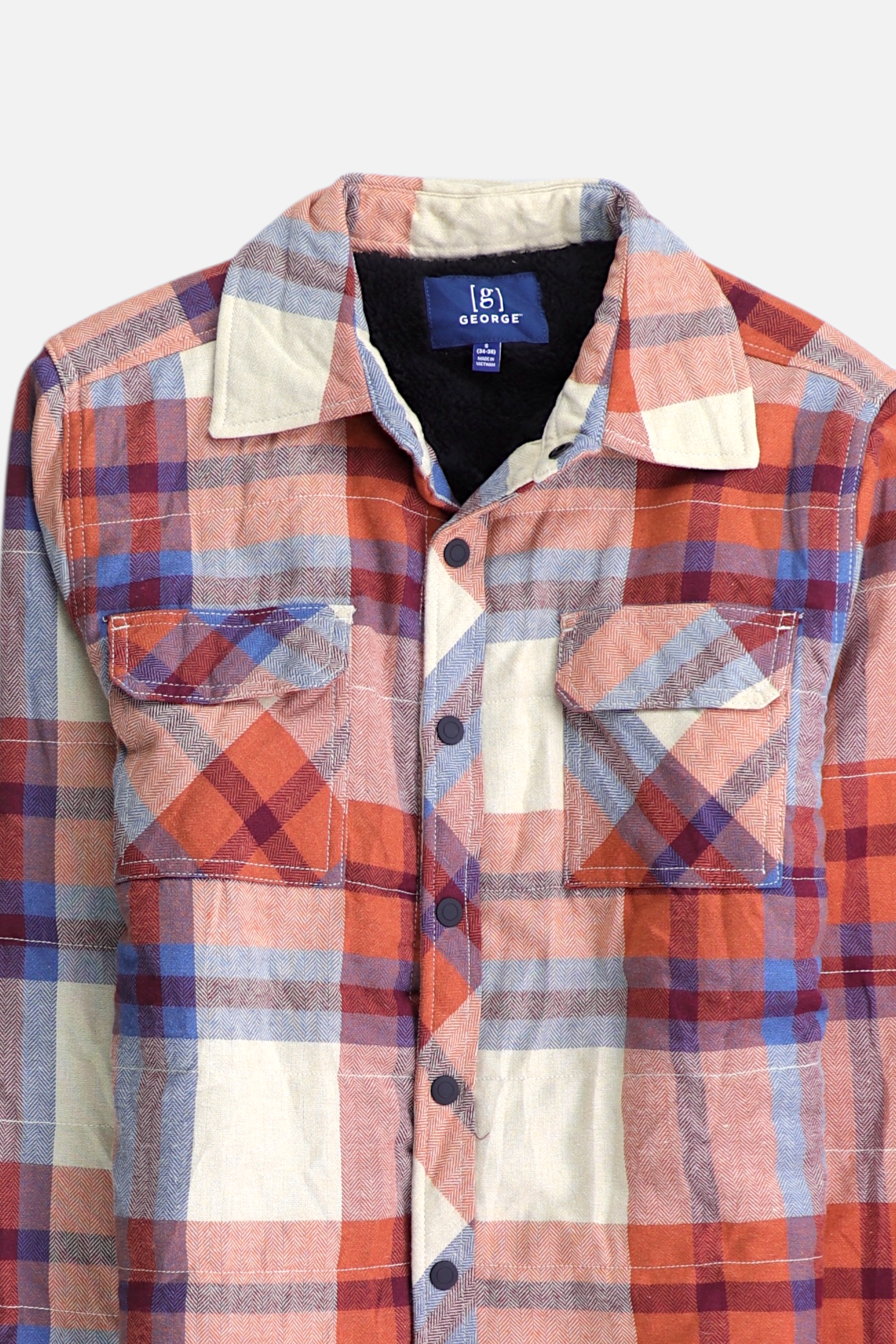 George Chaqueta Sobrecamisa Color Block - Hombre - Small