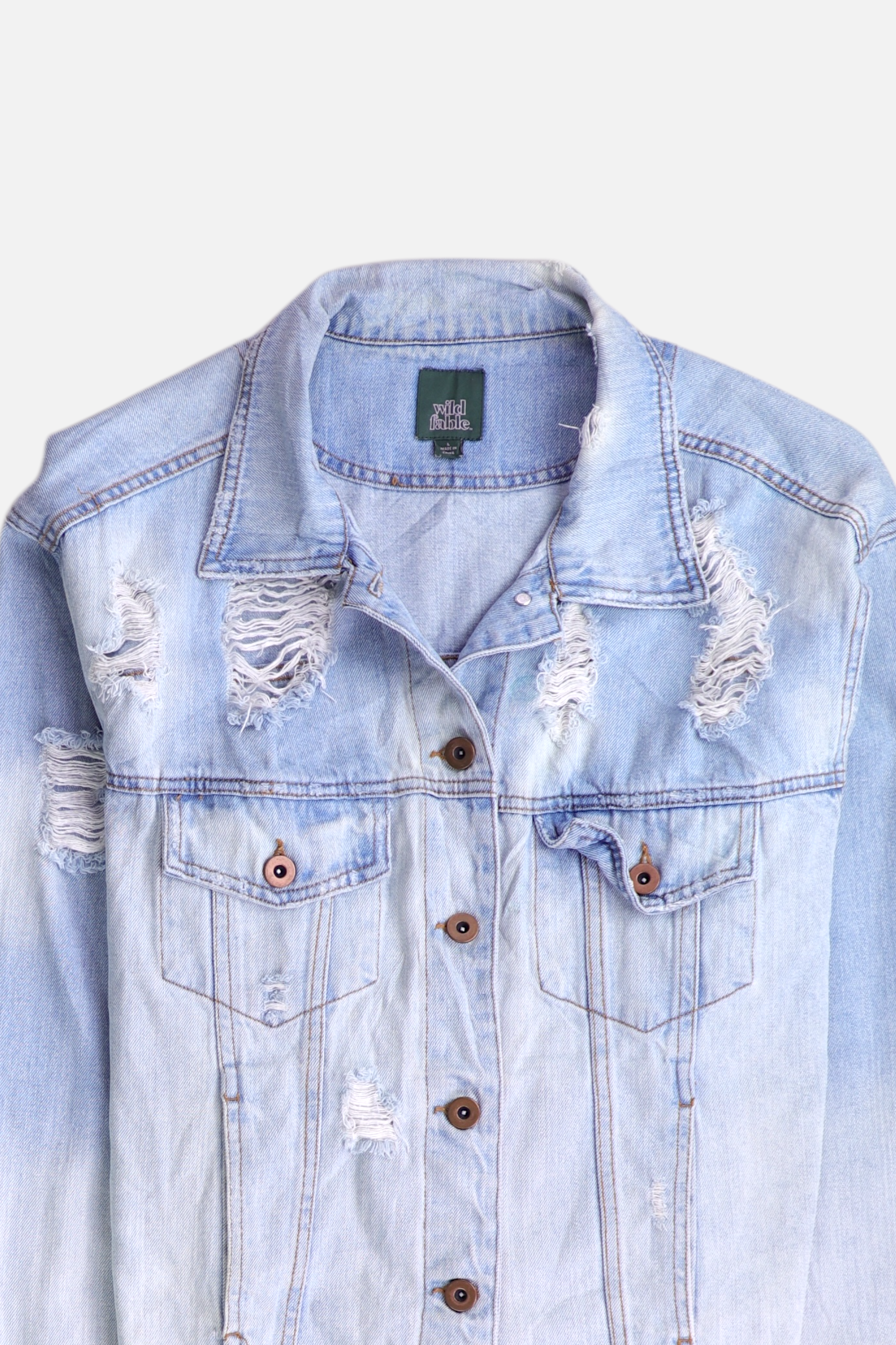 Wild Fable Chaqueta Denim Basic - Mujer - Large
