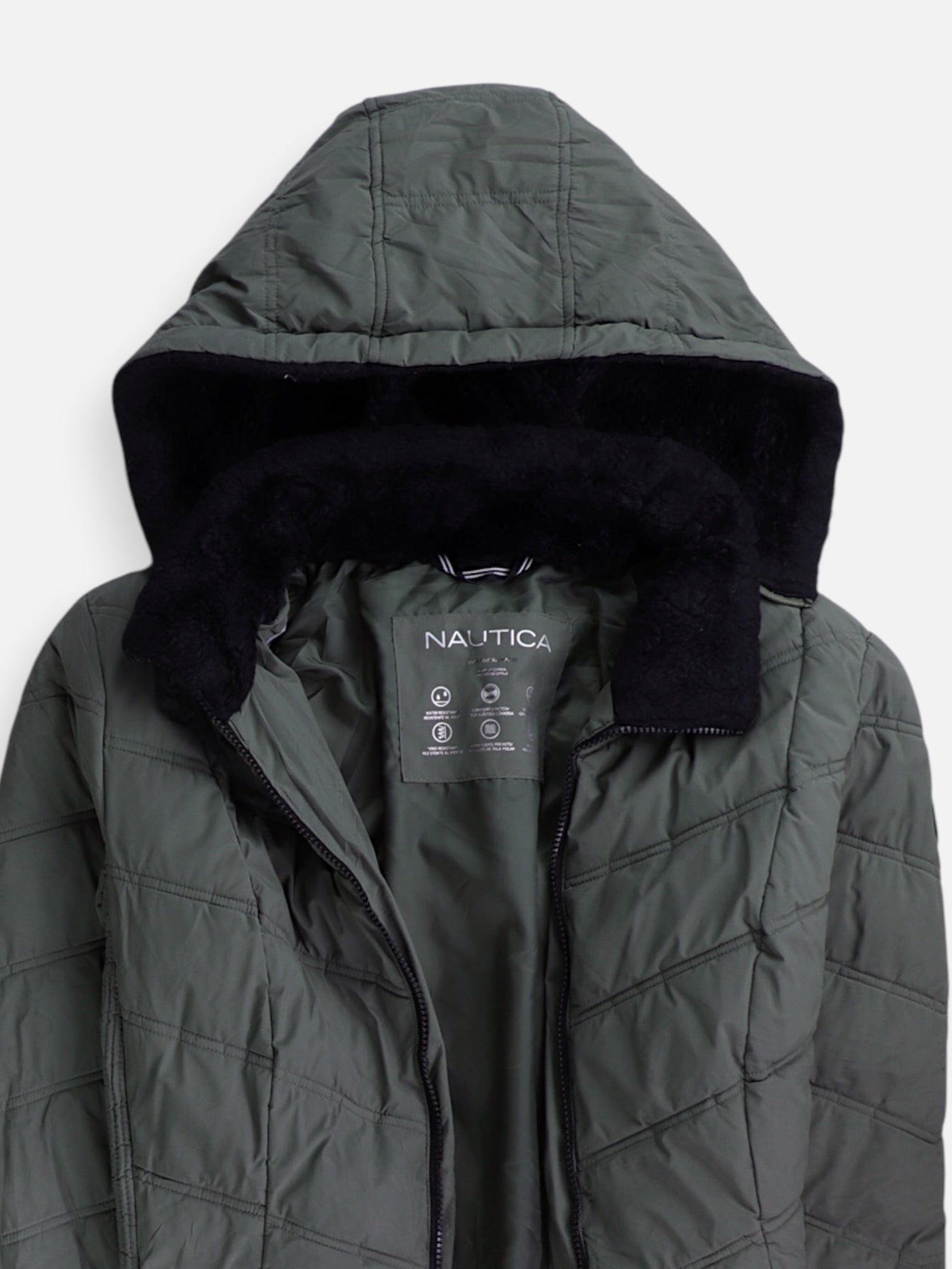 Nautica Chaqueta Puffer Impermeable - Mujer - XL