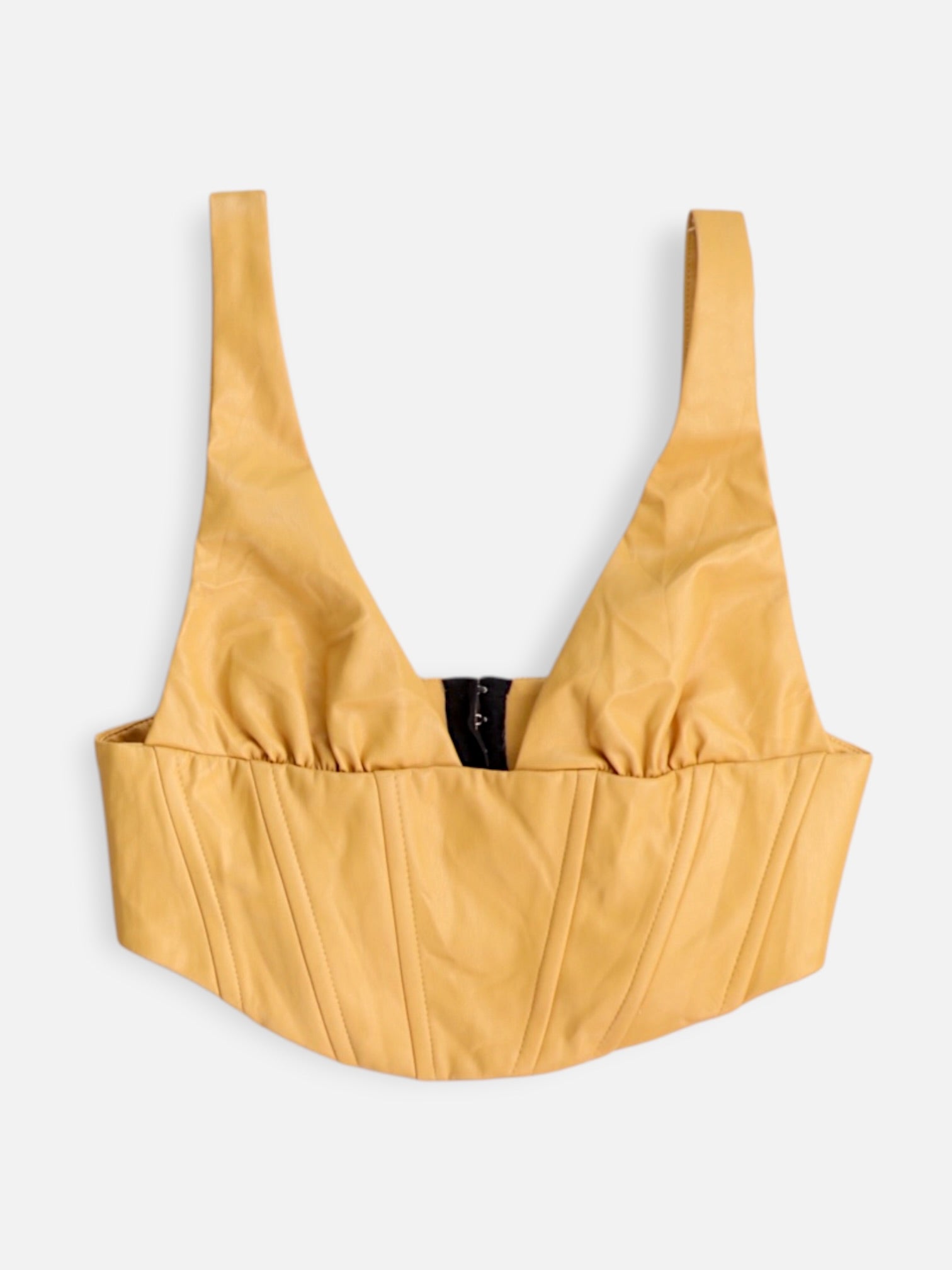 ZARA Blusa Cuero - Mujer - Small