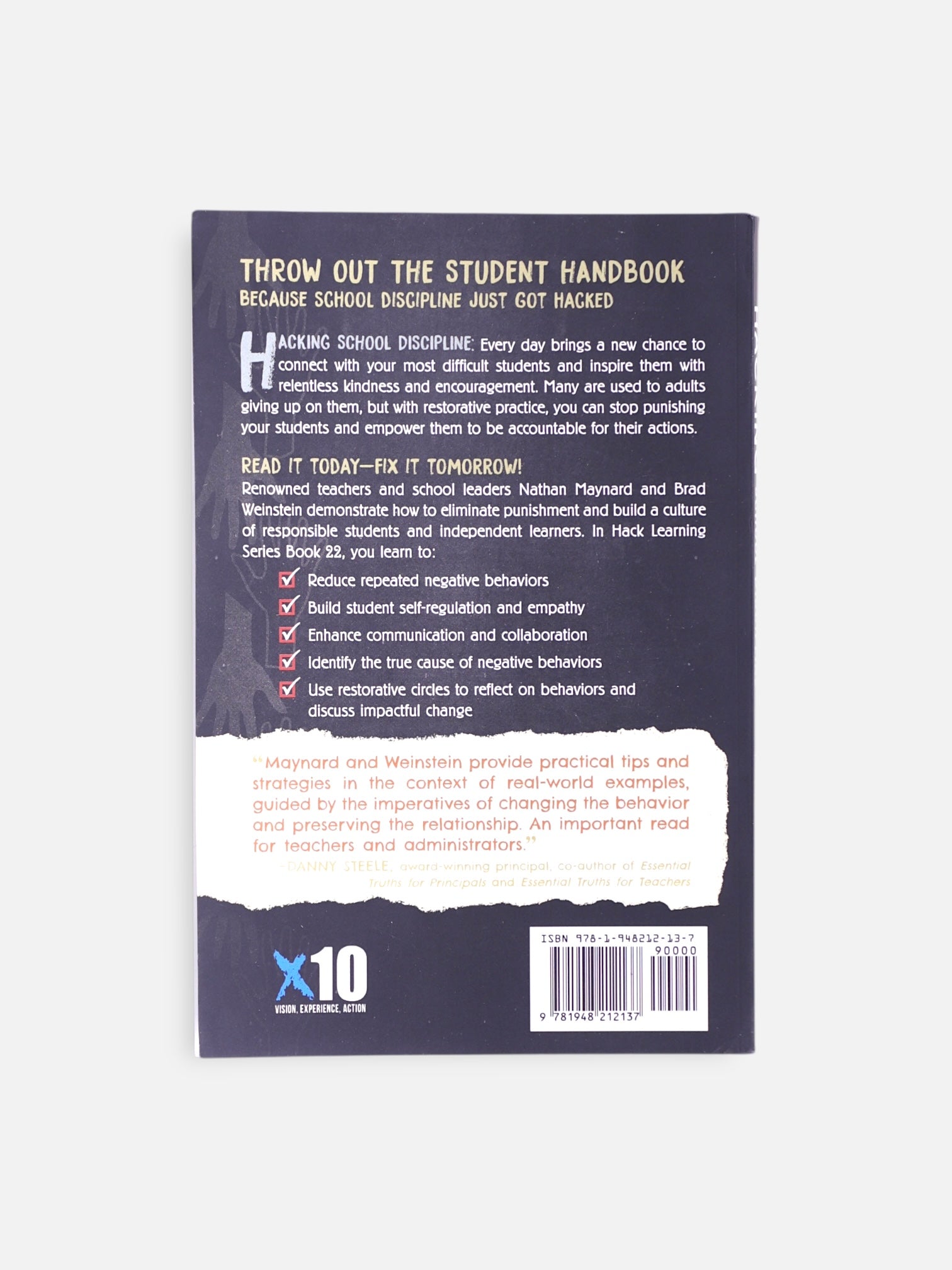 Libro HACKING SCHOOL DISCIPLINE  by Nathan Maynard, Brad Weinstein