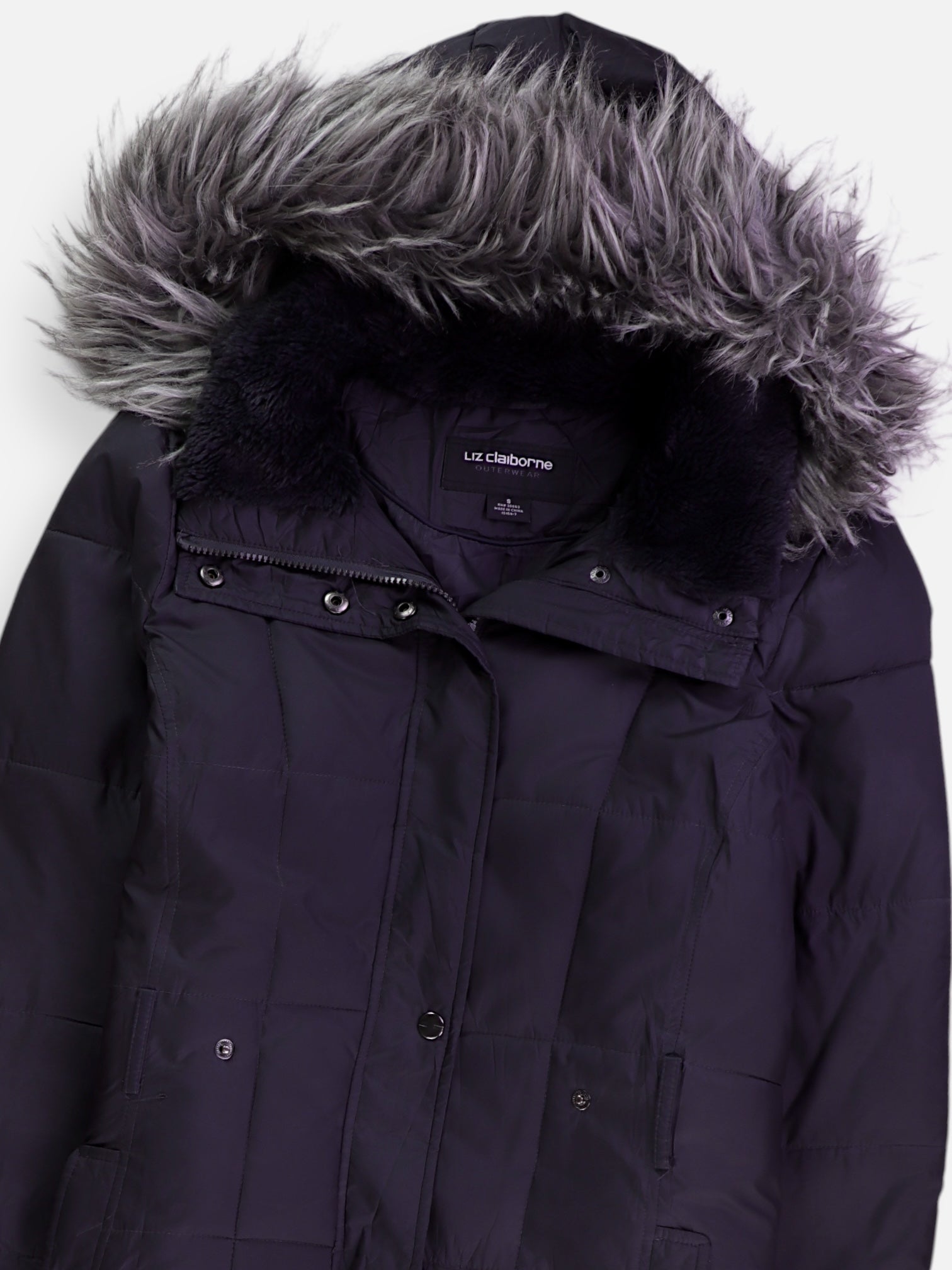 LIZ claiborne Abrigo Impermeable Puffer - Mujer - Small