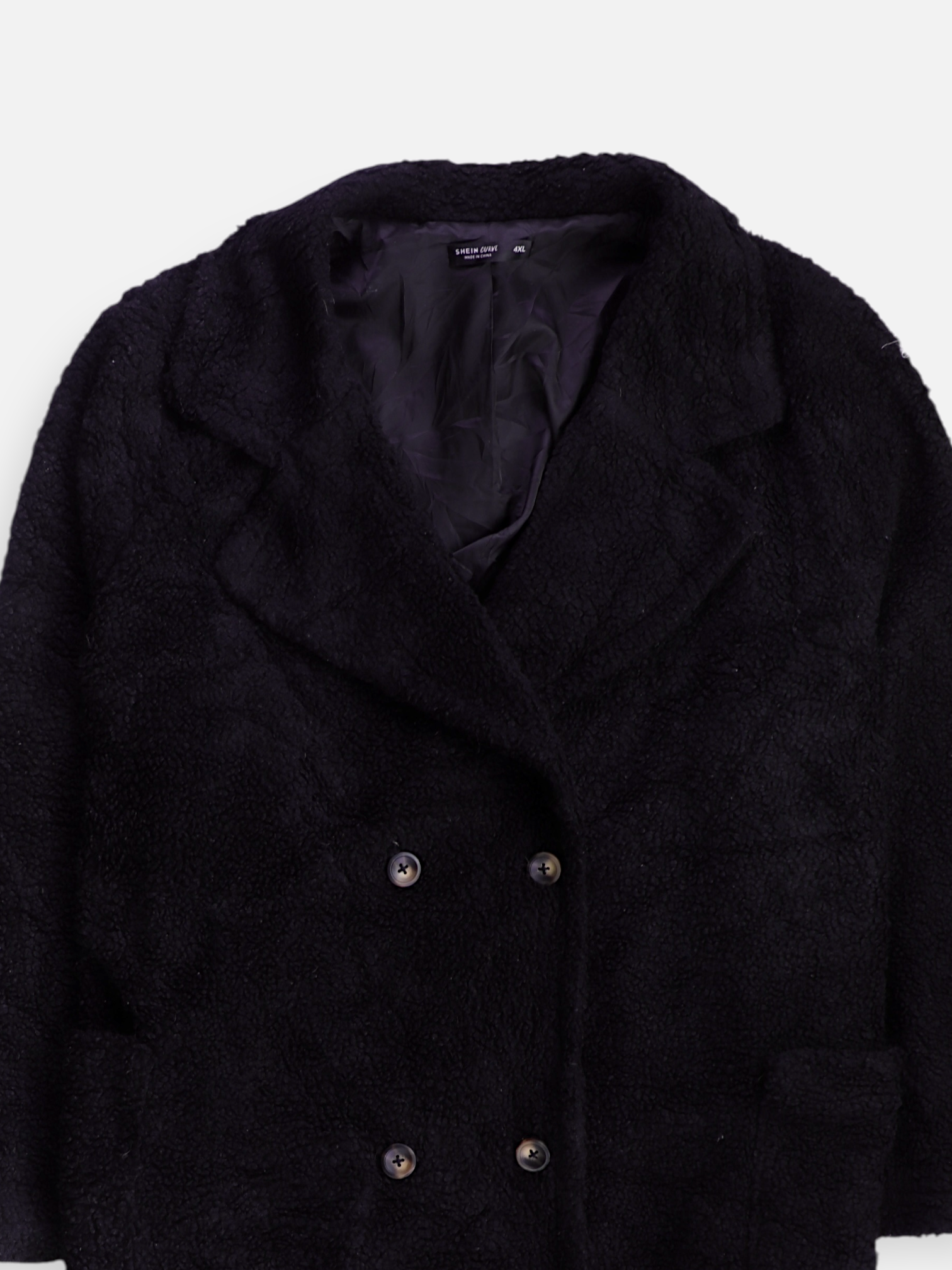 SHEIN Abrigo Donble breasted trench Casual - Mujer - 4XL