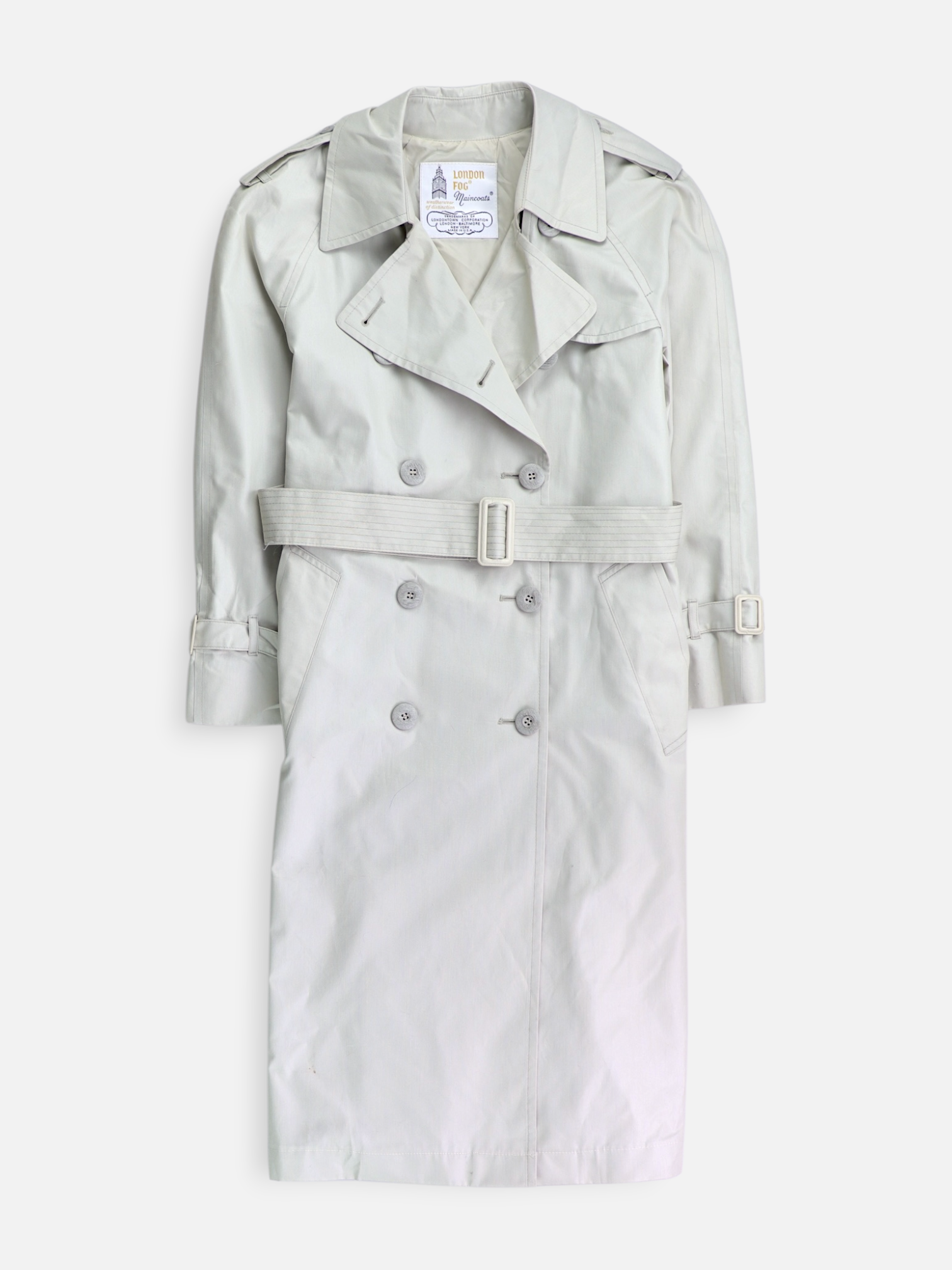 LONDON FOG Abrigo Trench Coat Casual - Mujer - 4 petite