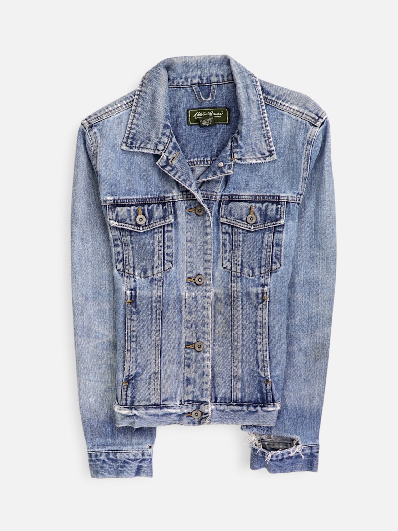 Eddie Bauer Chaqueta Denim Basic - Mujer - Small