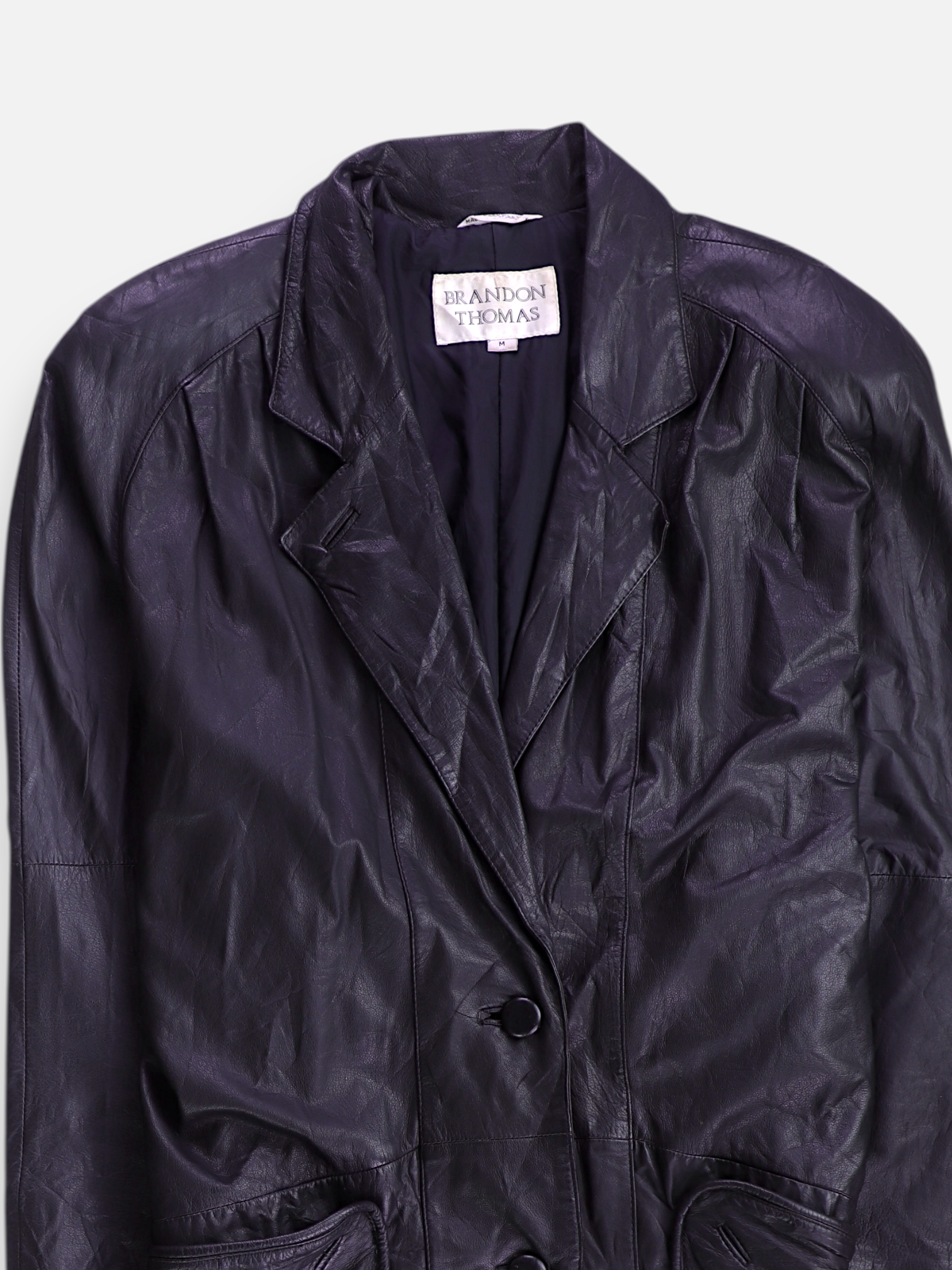 Abrigo Single breasted trench Cuero - Mujer - Medium