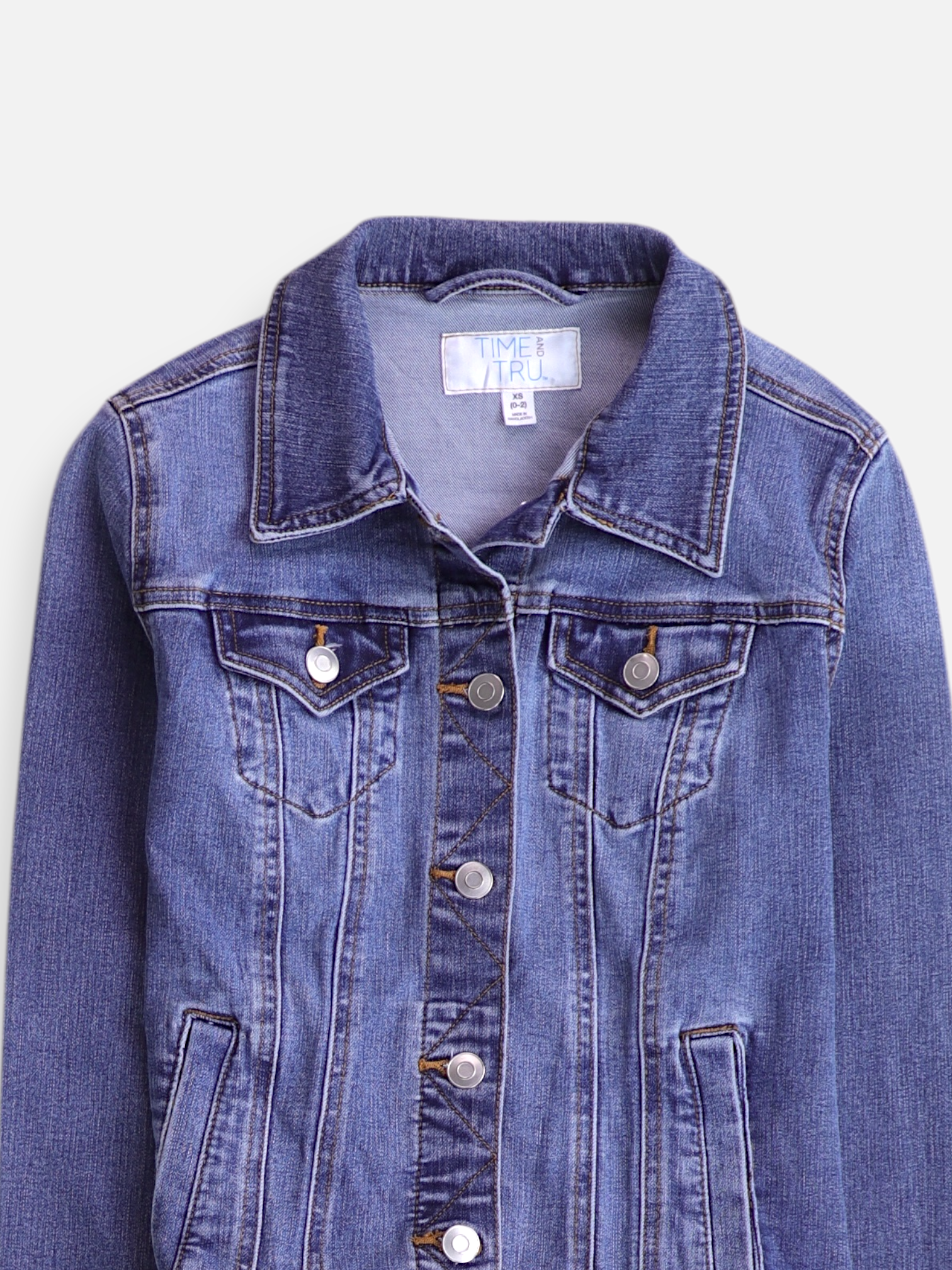 TIME THRU Chaqueta Denim Basic - Mujer - XS