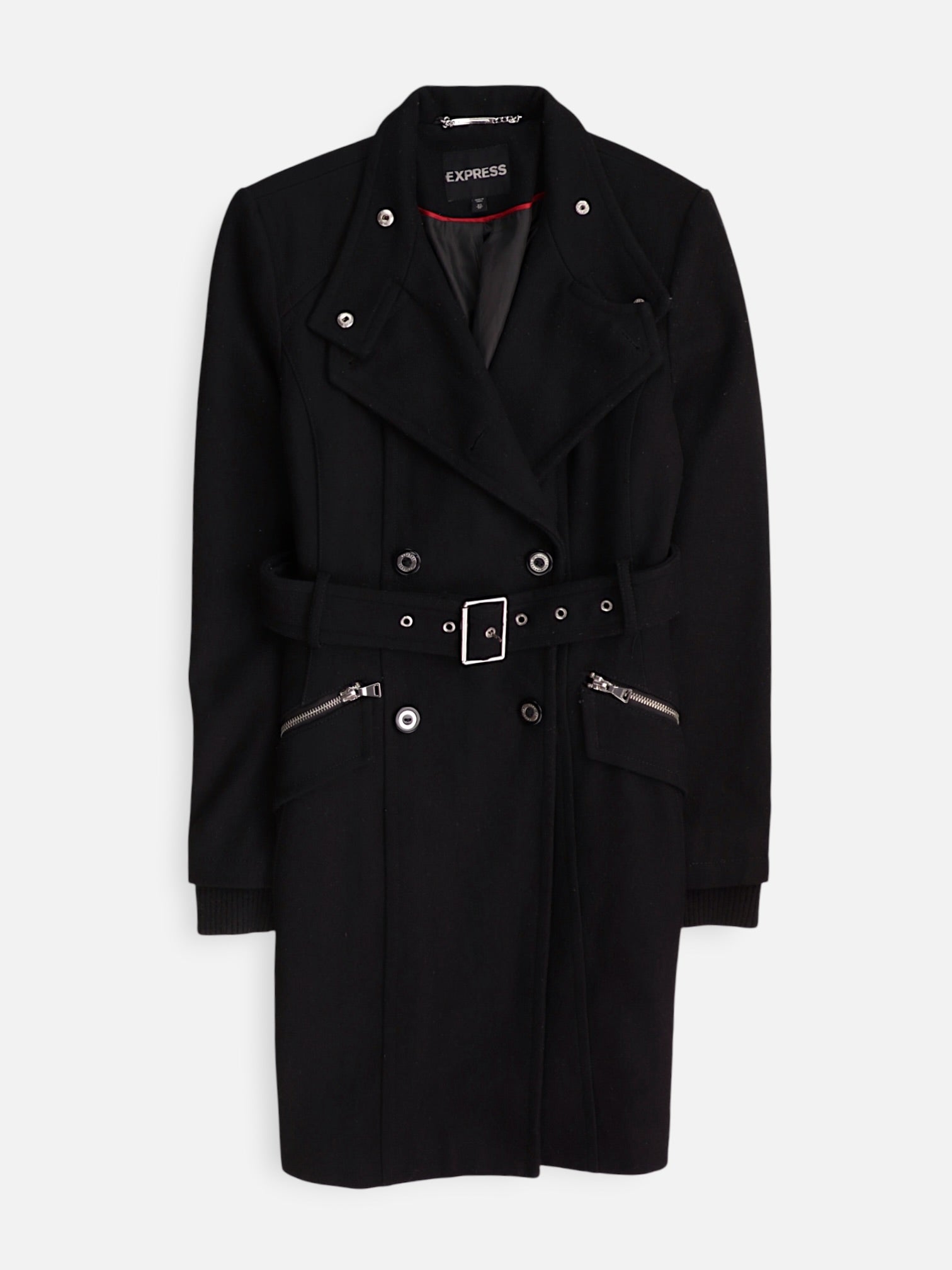 EXPRESS Abrigo Donble breasted trench Casual - Mujer - XS