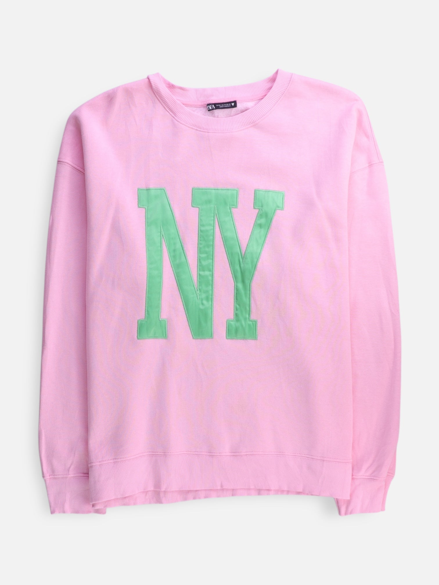 ZARA Sudadera Sweatshirt Basic - Mujer - Medium