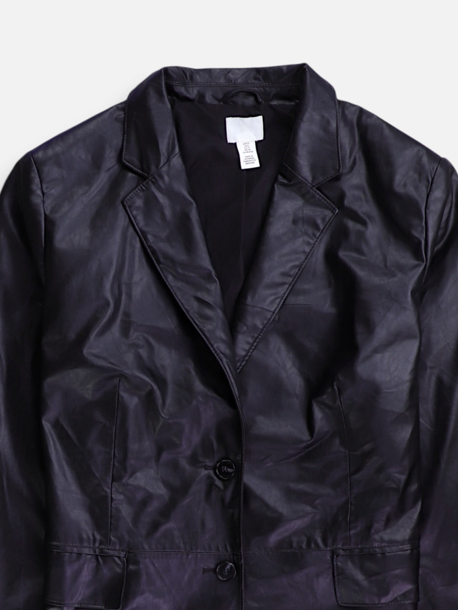 H&M Chaqueta Casual Cuero - Mujer - XL
