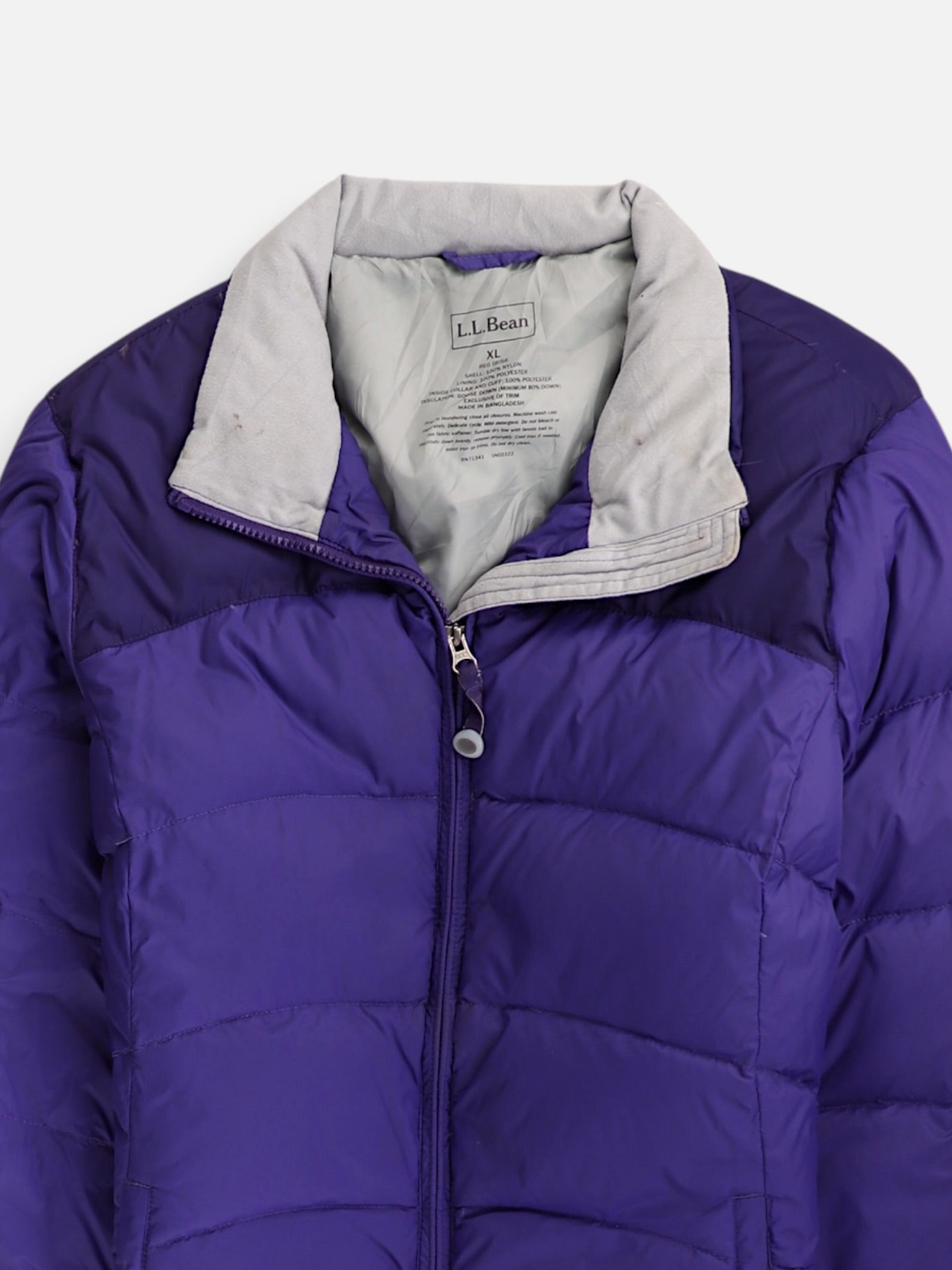 LL BEAN Chaqueta Puffer Impermeable - Mujer - XL