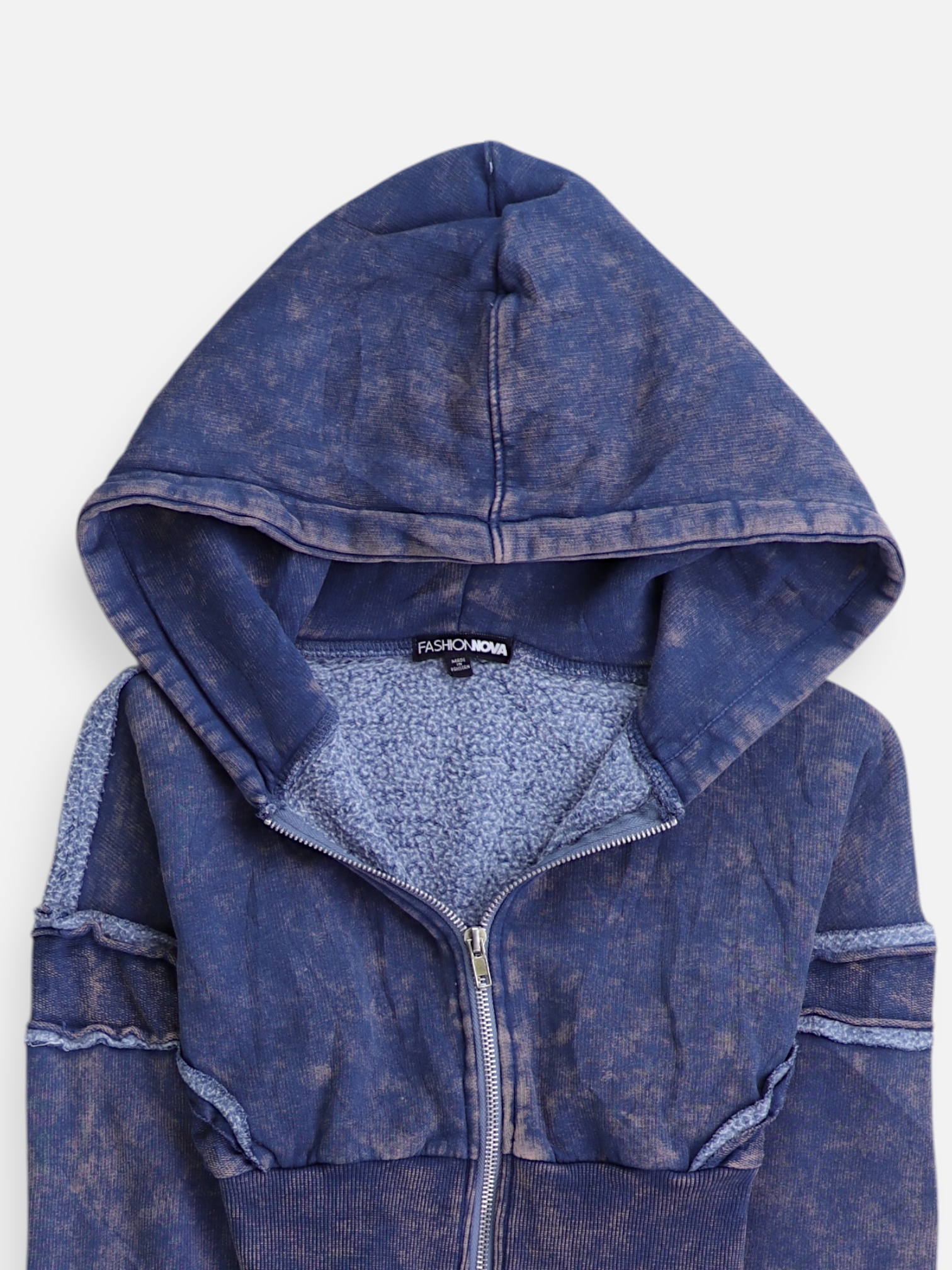 Fashionnova Sudadera Hoodie Crop Top - Mujer - XS