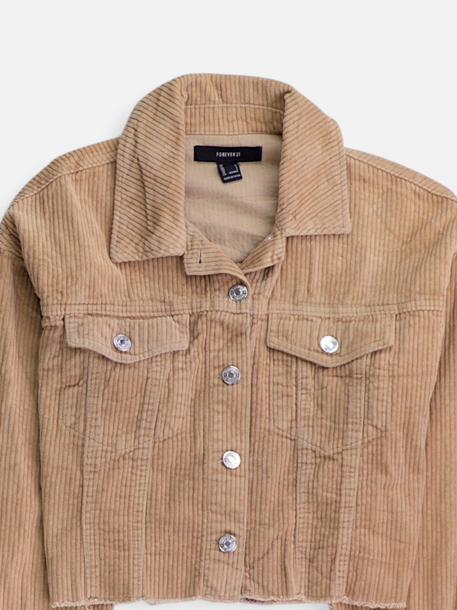 Forever 21 Chaqueta Denim Corduroy - Mujer - Small