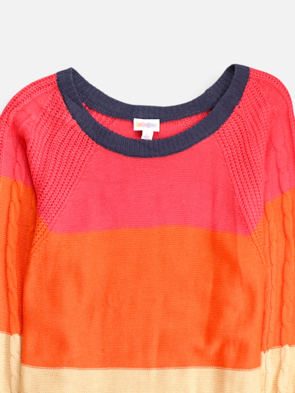 Sueter Knit Color Block - Mujer - Large