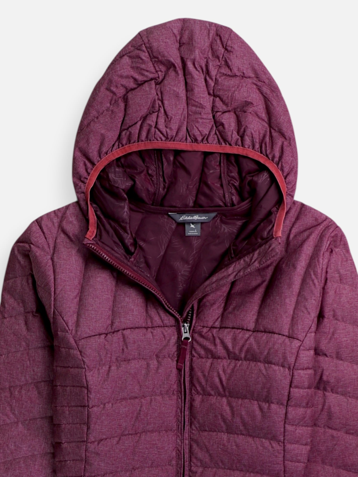 Eddie Bauer Abrigo Casual Puffer - Mujer - Large