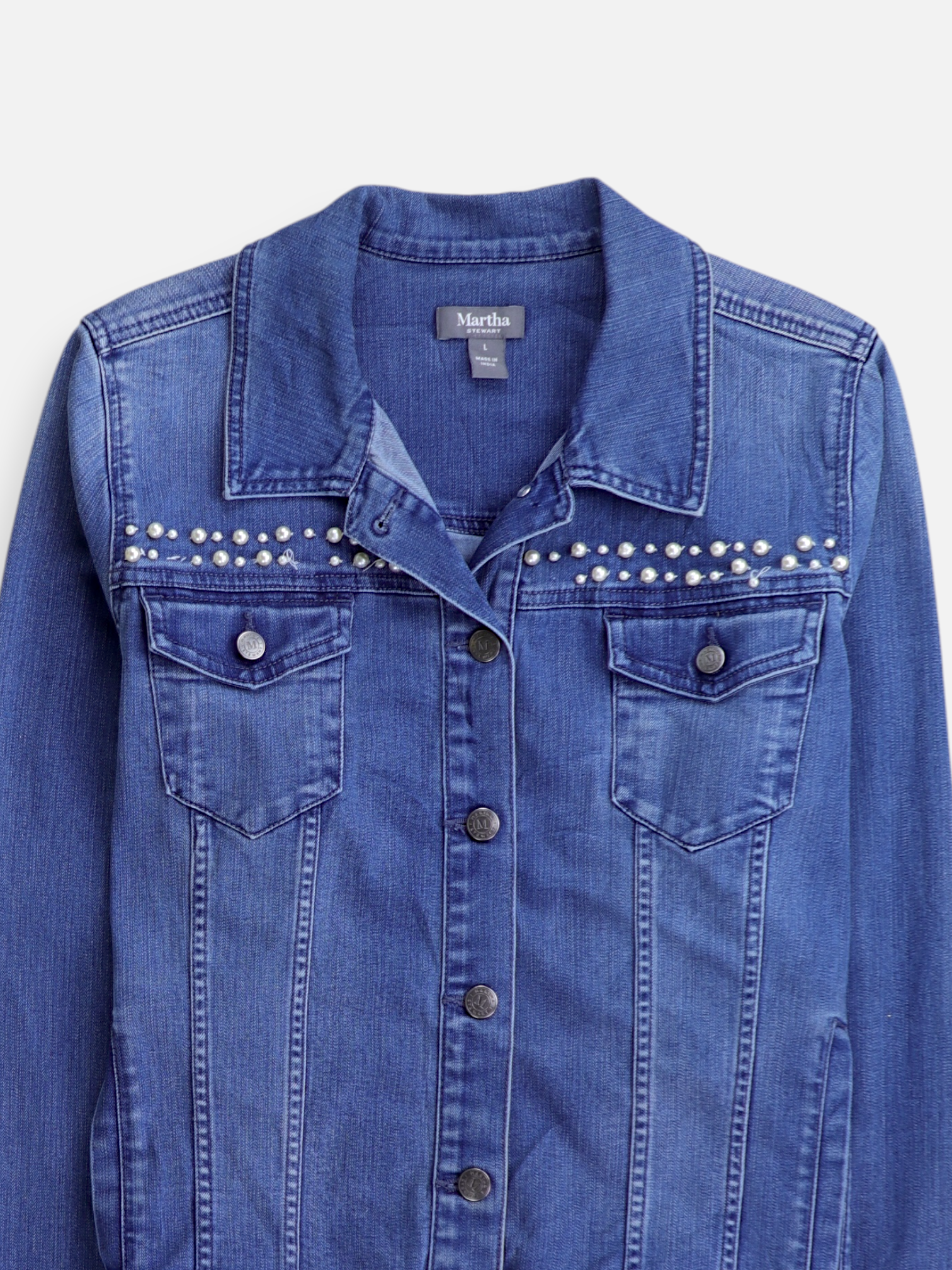 Chaqueta Denim Basic - Mujer - Large