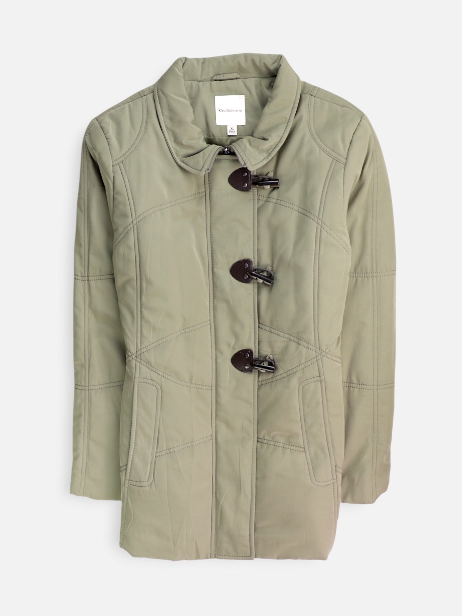 Croft & Barrow Chaqueta Puffer Impermeable - Mujer - XL