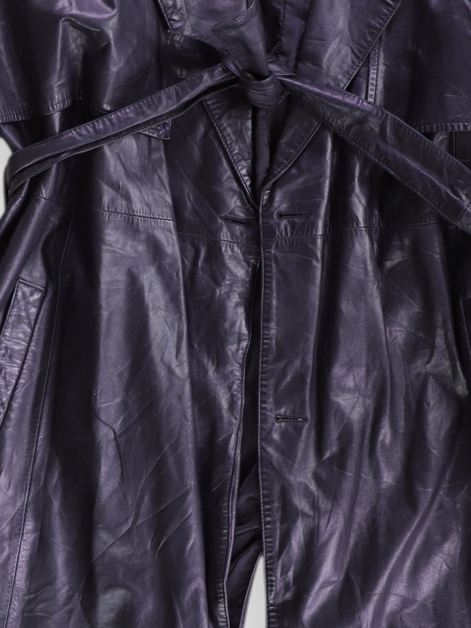 Abrigo Trench Coat Cuero - Hombre - 40'