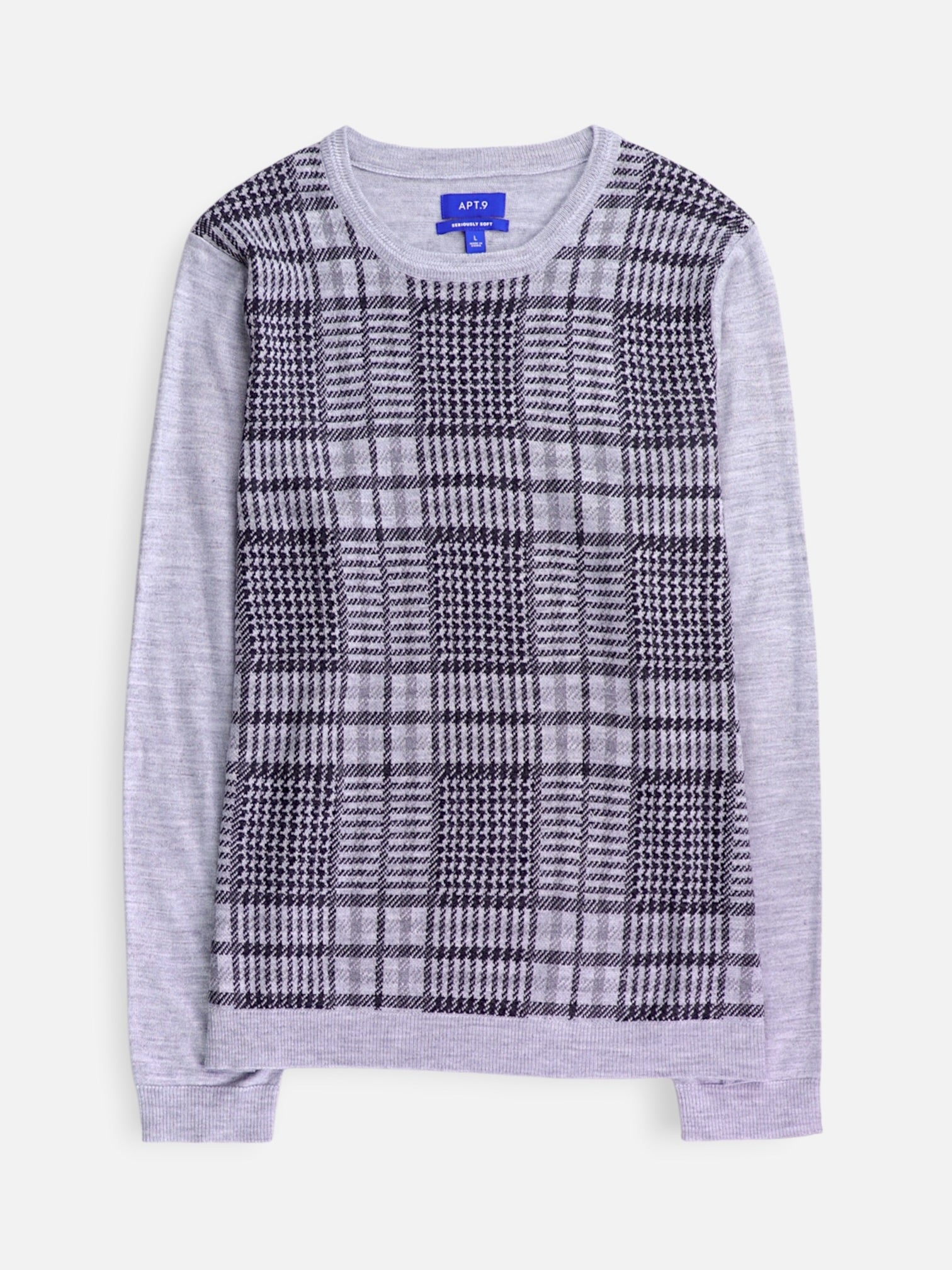APT.9 Sueter Casual Color Block - Hombre - Large