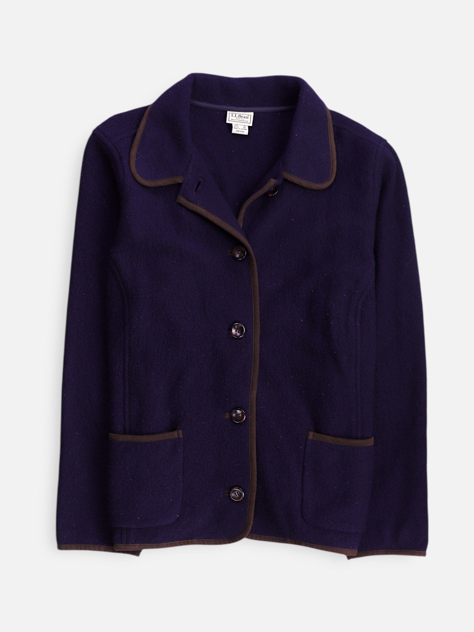 LL BEAN Sueter Cardigan Casual - Mujer - XL