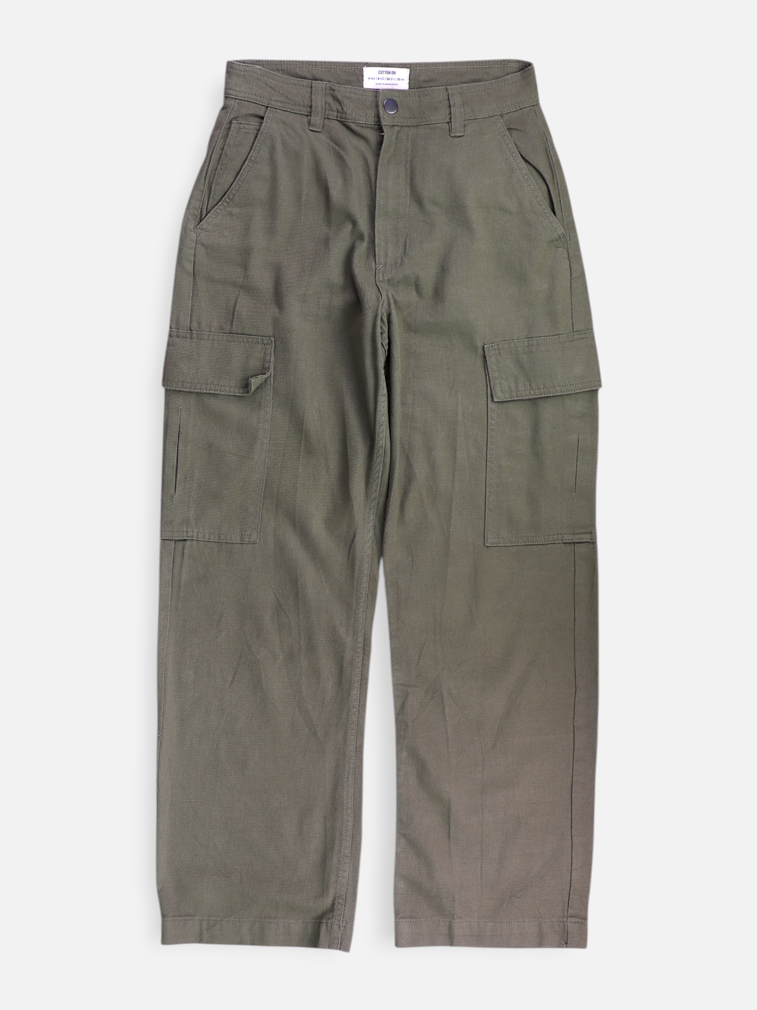 Pantalon Regular Fit Cargo - Mujer - 4