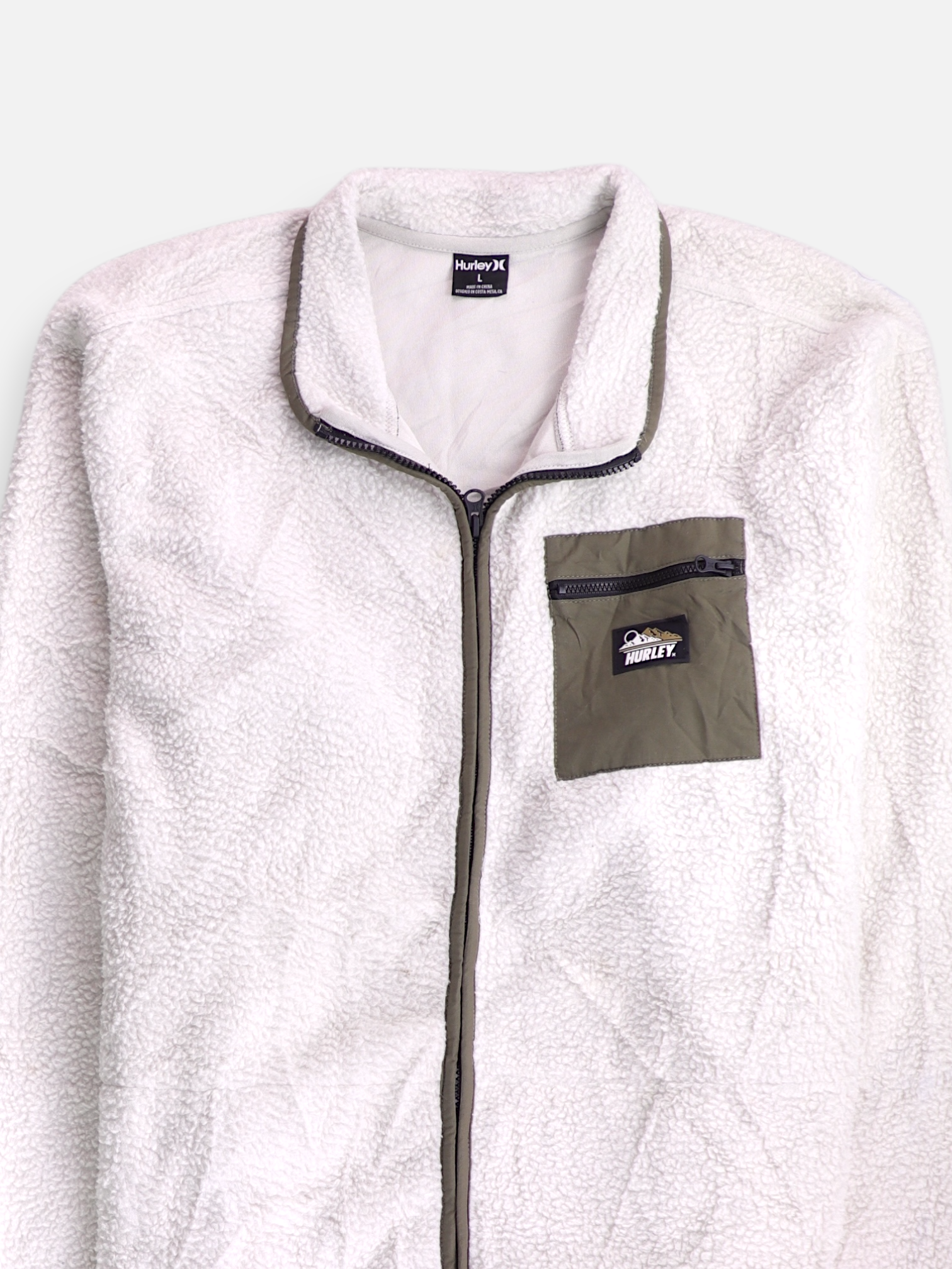 Hurley Sudadera Fleece Teddy - Hombre - Large